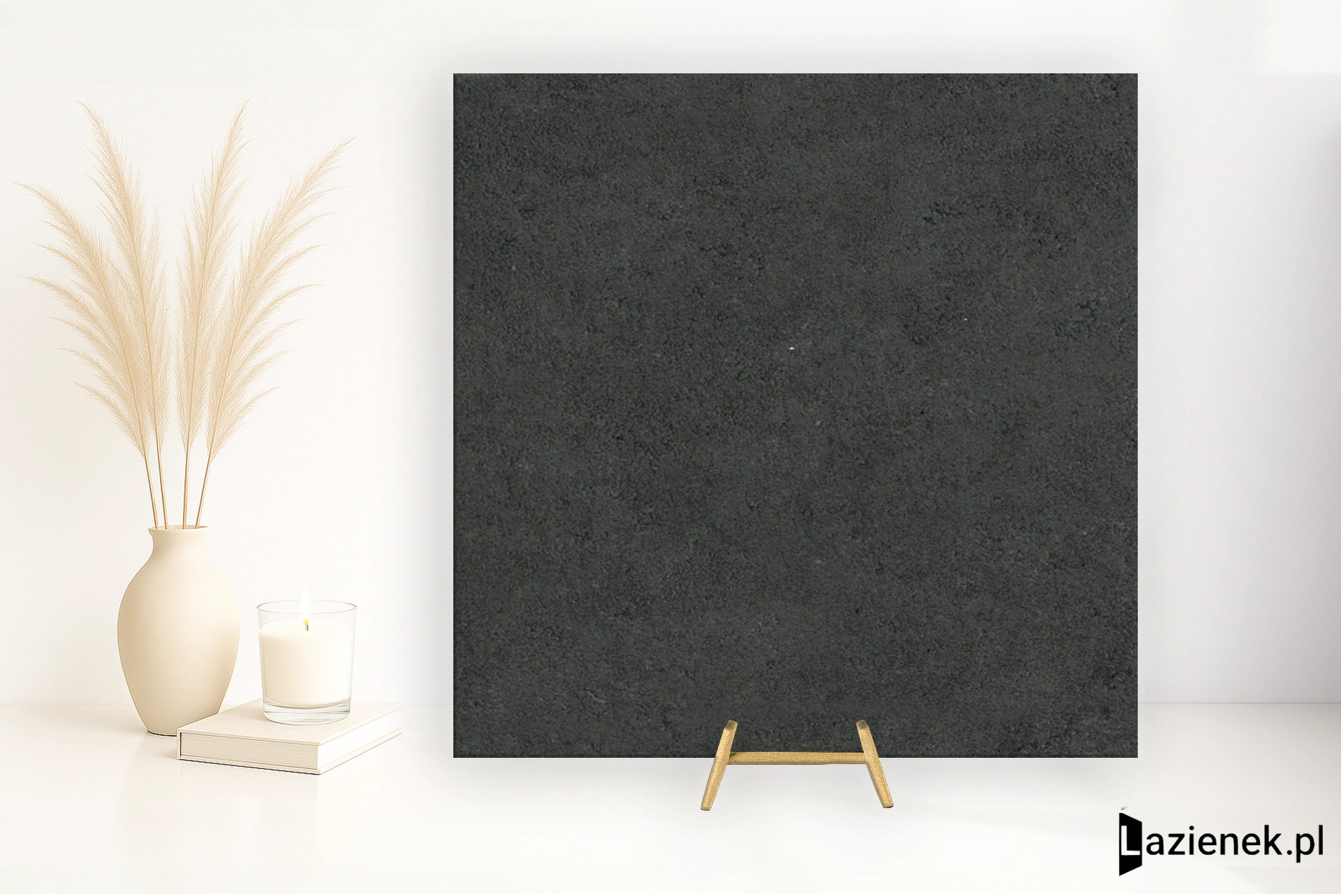 Saime Neutra Nero półpolerowana 60x60 cm gr. 9 mm - płytka rektyfikowana / 8600290