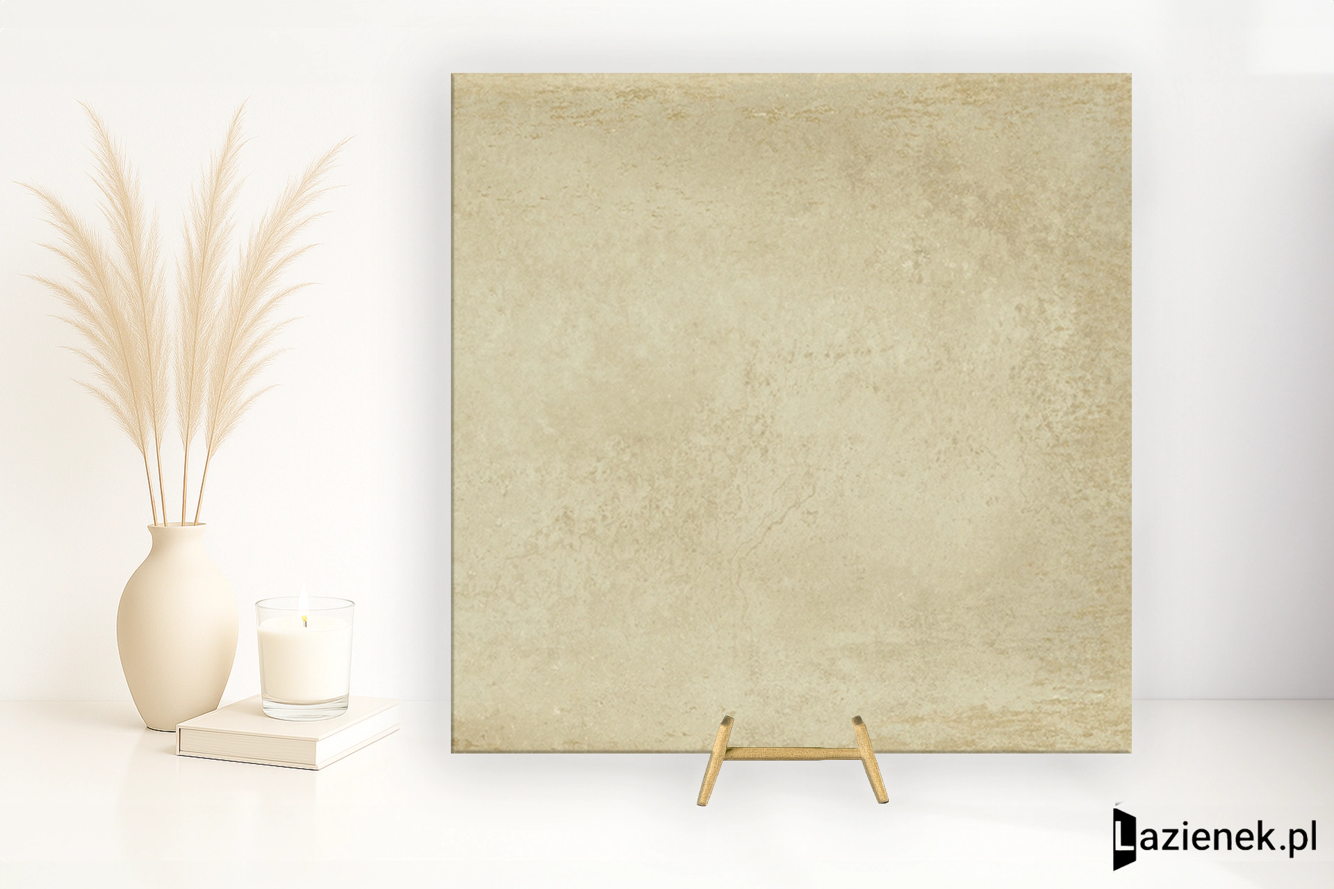 Saime Ferrocemento Beige półpolerowana 90x90 cm gr. 6 mm - płytka rektyfikowana / T622305