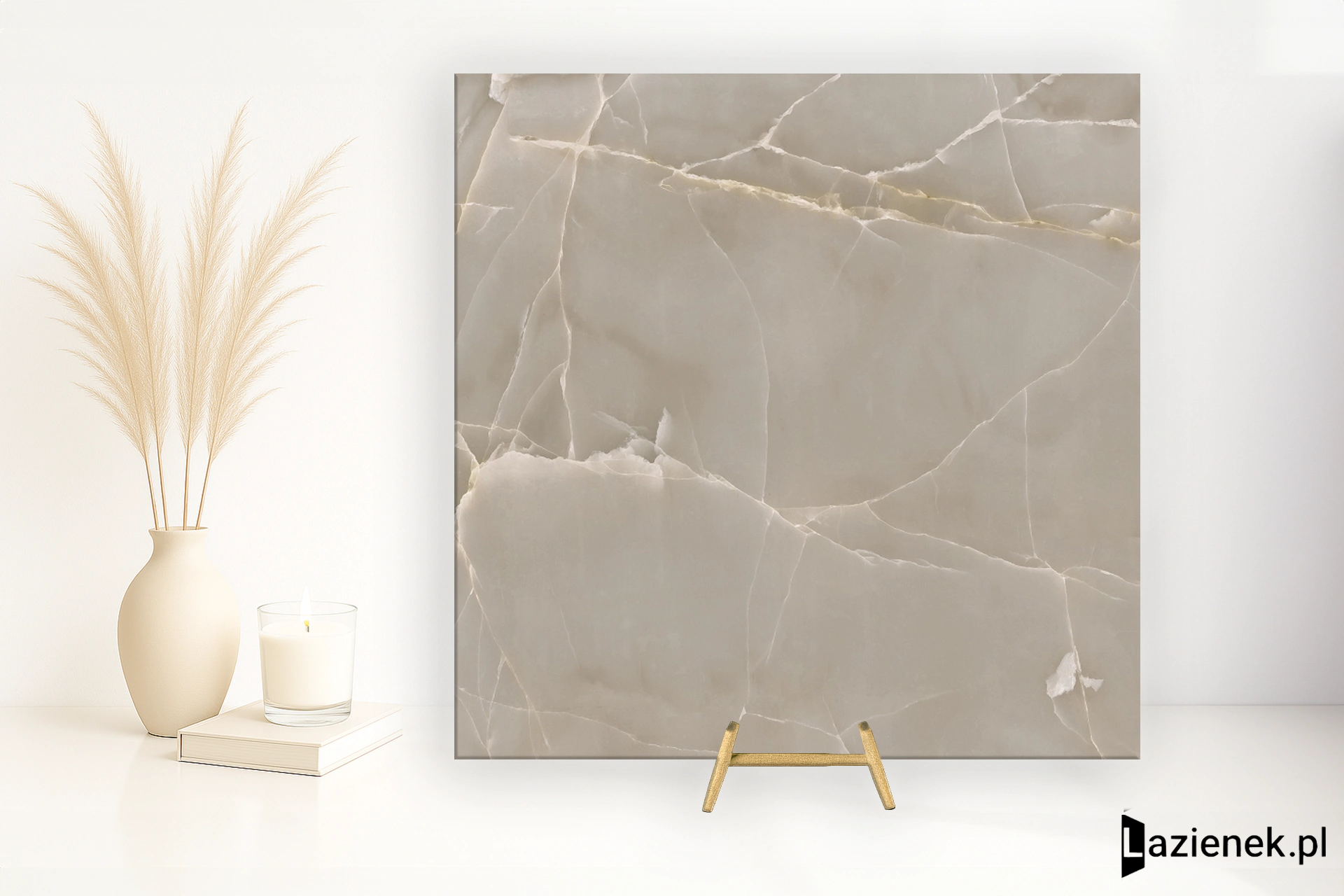 Saime Shine Crema błyszcząca 90x90 cm gr. 6 mm - płytka rektyfikowana / T624138