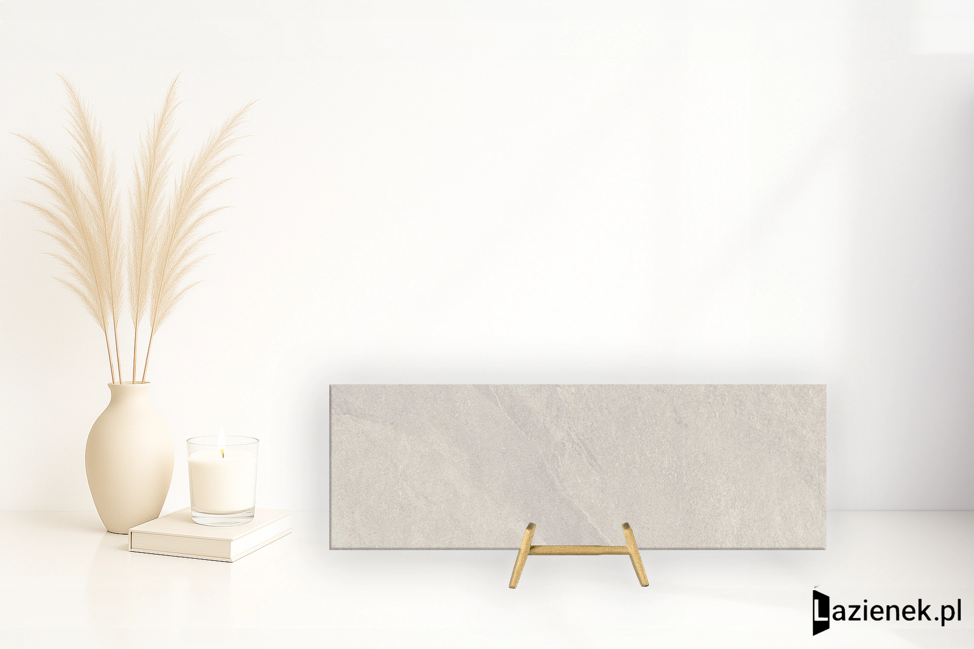 Saime Titano Bianco szorstka 30x90 cm gr. 6 mm - płytka rektyfikowana / T624158