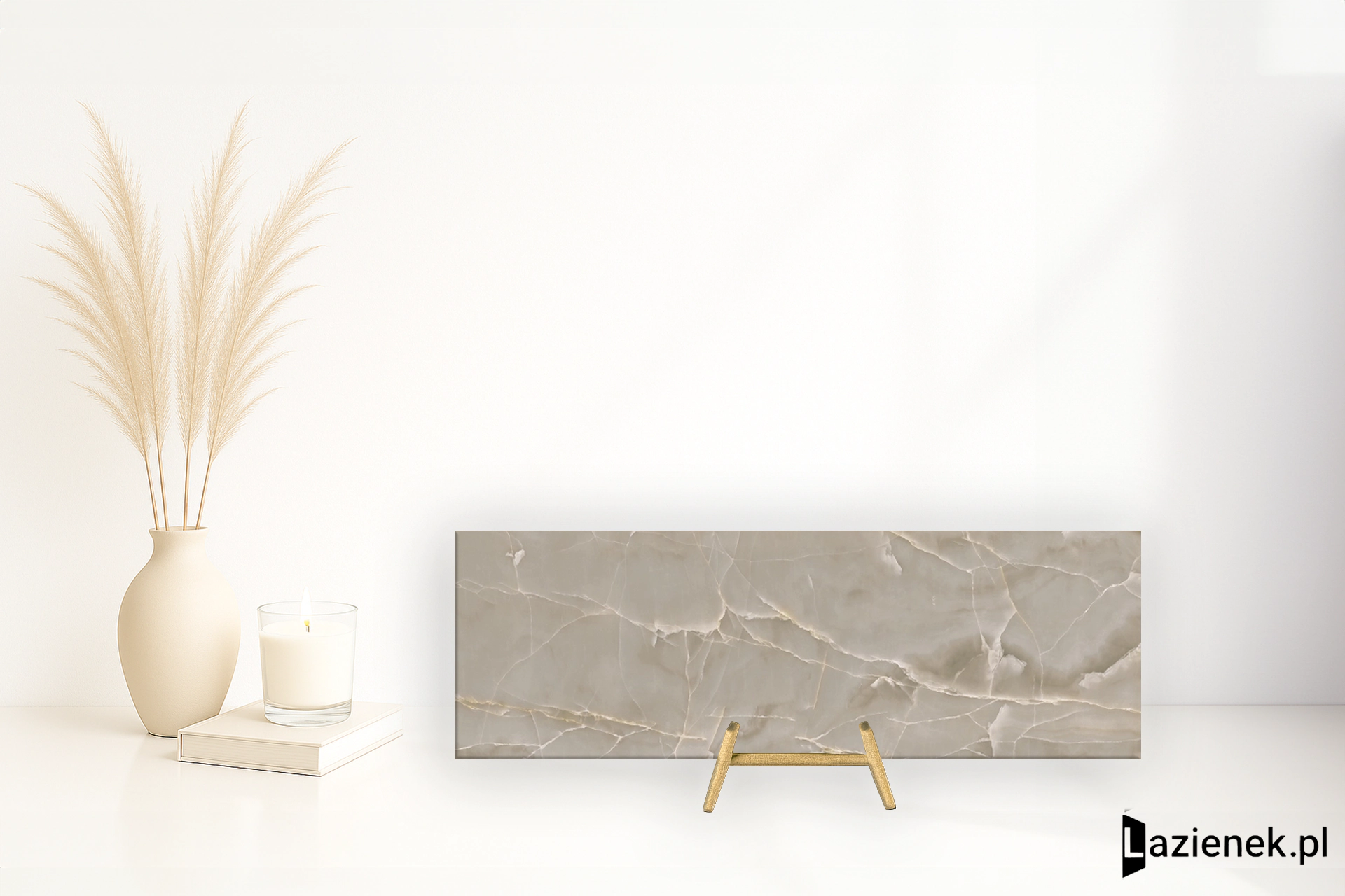 Saime Shine Crema błyszcząca 90x270 cm gr. 6 mm - płytka rektyfikowana / T624136