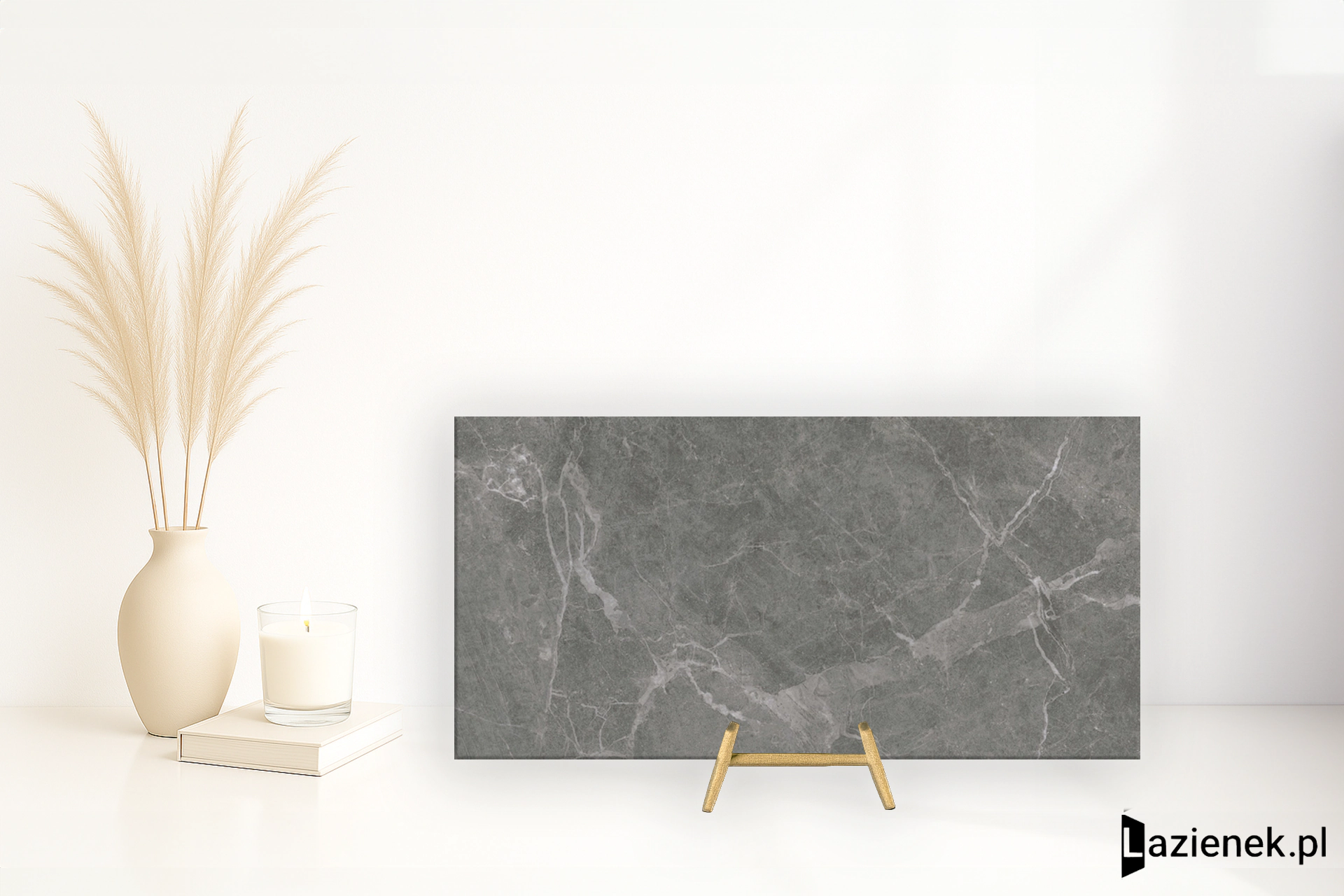 Saime Cave Baltic Grey błyszcząca 60x120 cm gr. 6 mm - płytka rektyfikowana / T801457