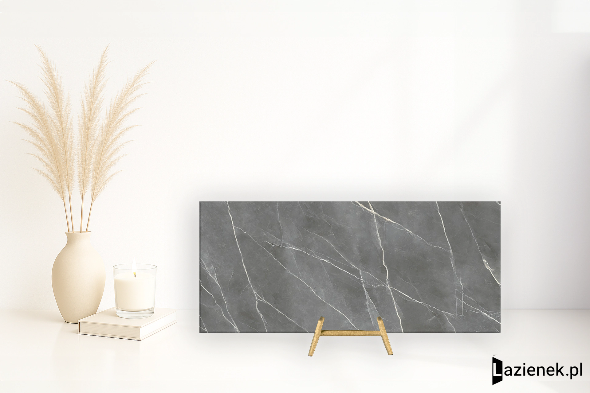 Saime Royal Grey D błyszcząca 120x278 cm gr. 6 mm - płytka rektyfikowana / T6002D2