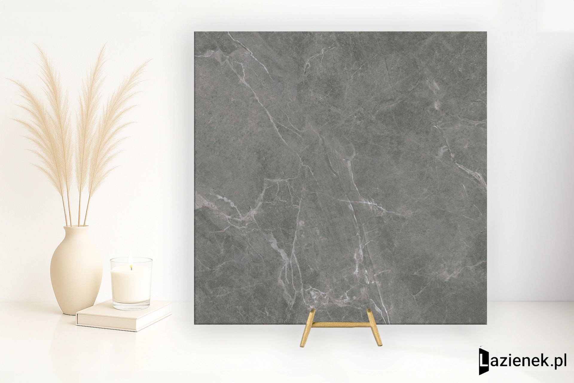 Saime Cave Baltic Grey błyszcząca 120x120 cm gr. 6 mm - płytka rektyfikowana / T801456