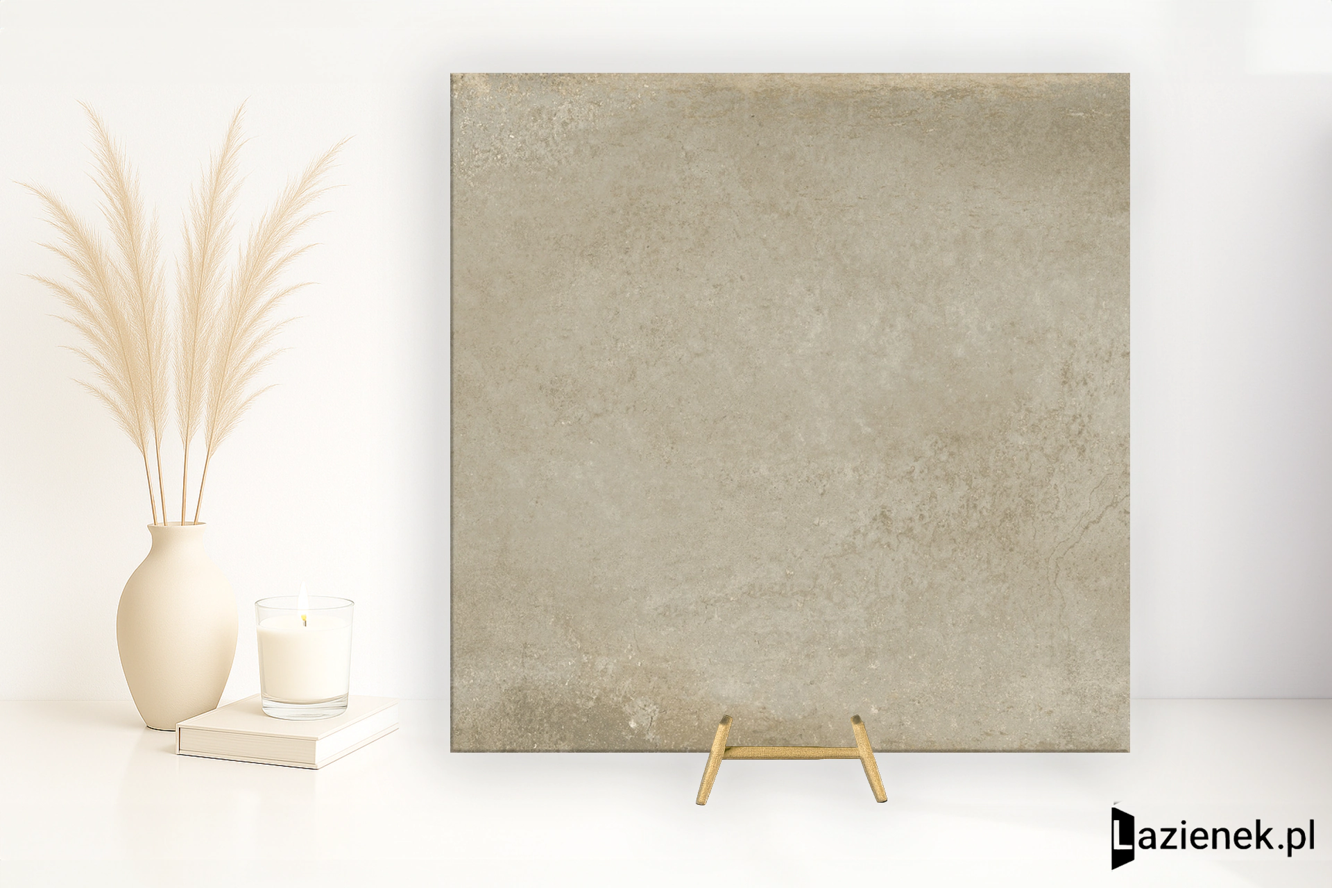 Saime Ferrocemento Fango naturalna 120x120 cm gr. 6 mm - płytka rektyfikowana / T801675