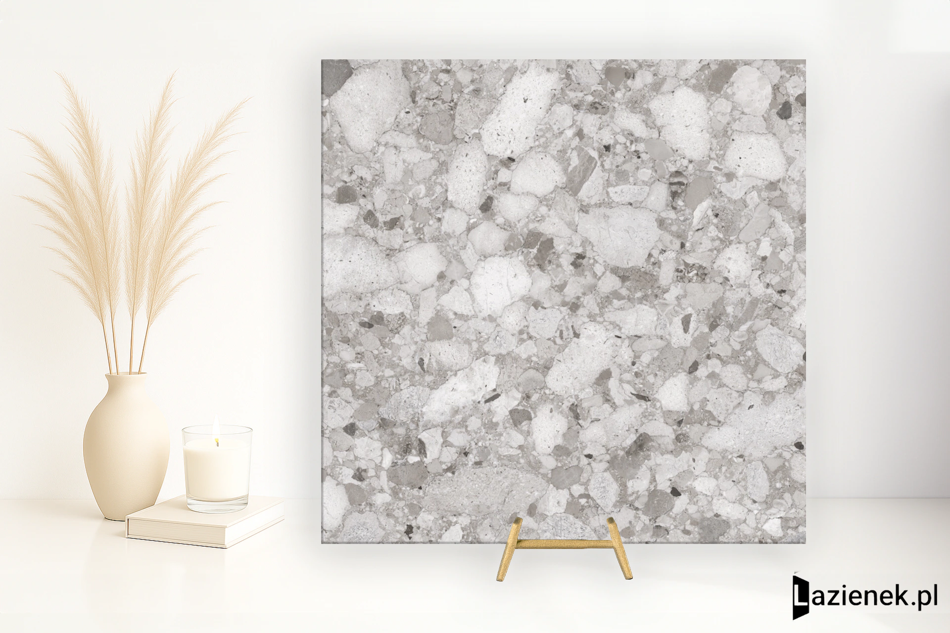 Santagostino Venistone Grey wysoki połysk 89x89 cm gr. 9 mm - płytka rektyfikowana / CSAVEGYK89
