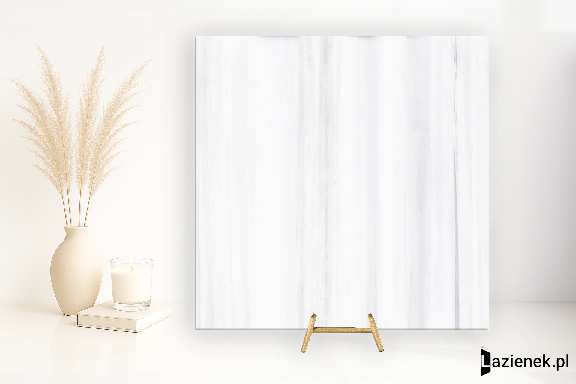 Santagostino Themar Bianco Lasa wysoki połysk 60x60 cm gr. 9 mm - płytka rektyfikowana / CSABILAK60