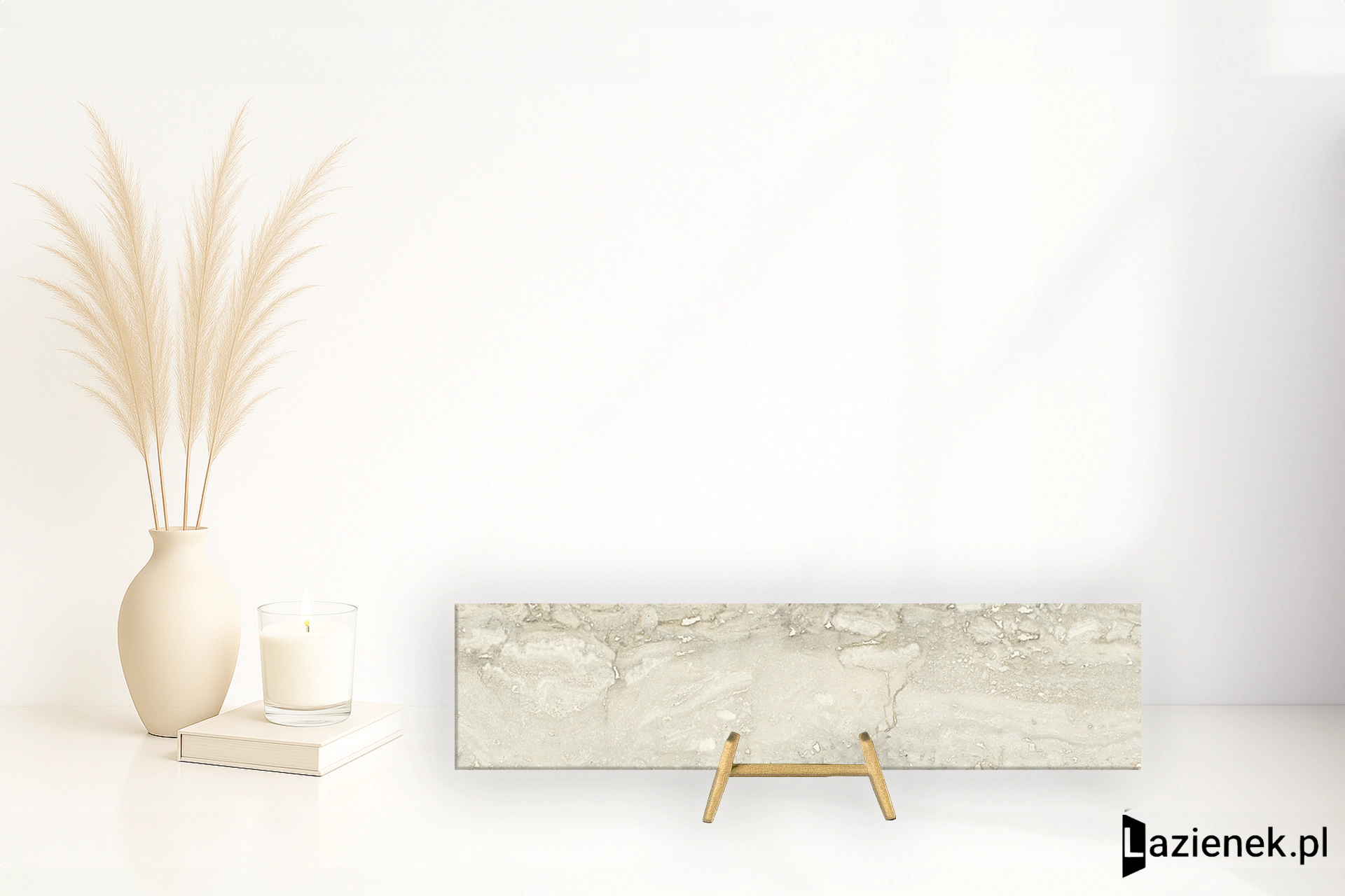 Santagostino Invictus Beige wysoki połysk 7.3x29.6 cm gr. 9 mm - płytka rektyfikowana / CSAINBK730