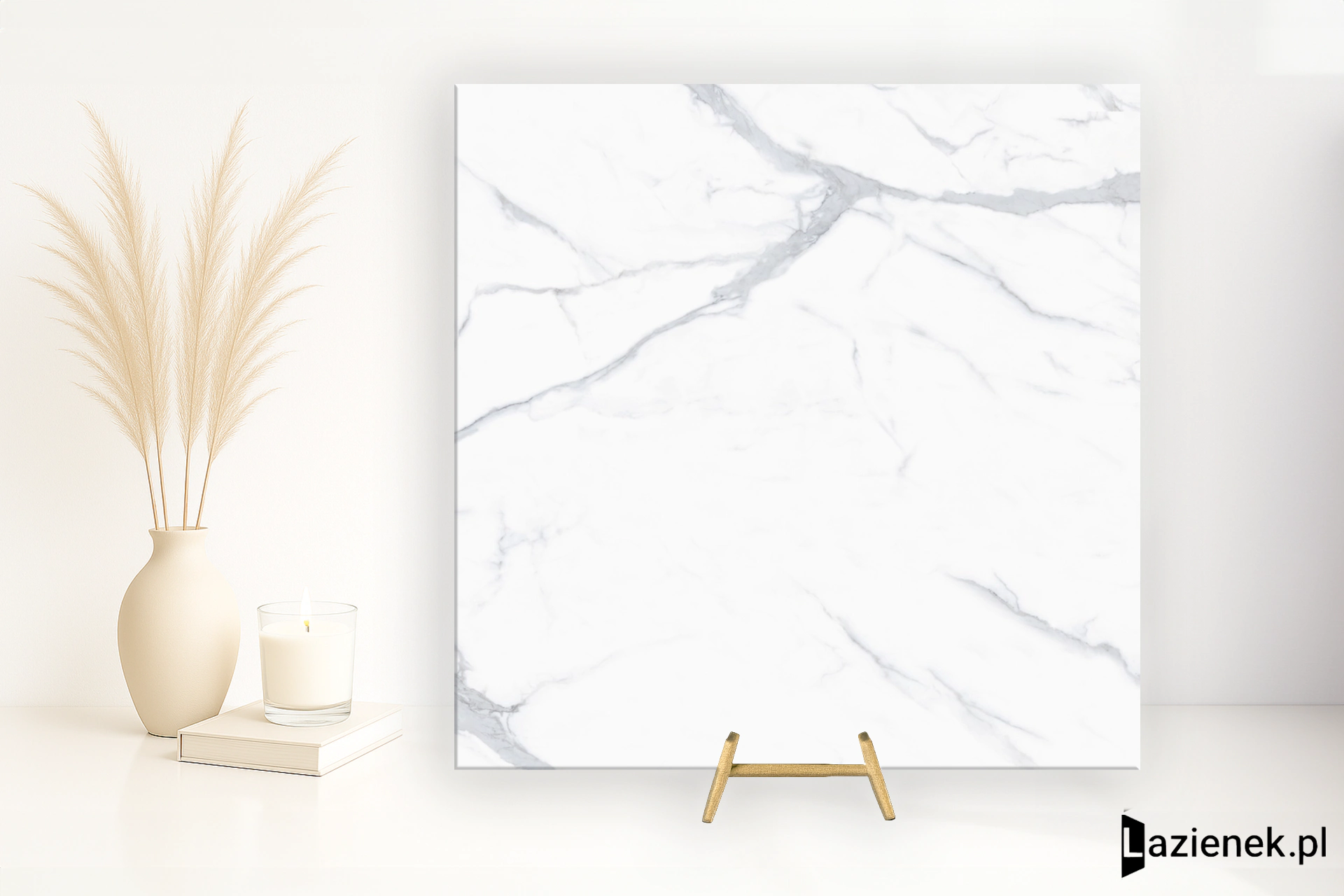 Santagostino Themar Statuario Venato wysoki połysk 89x89 cm gr. 9 mm - płytka rektyfikowana / CSASTVEK89