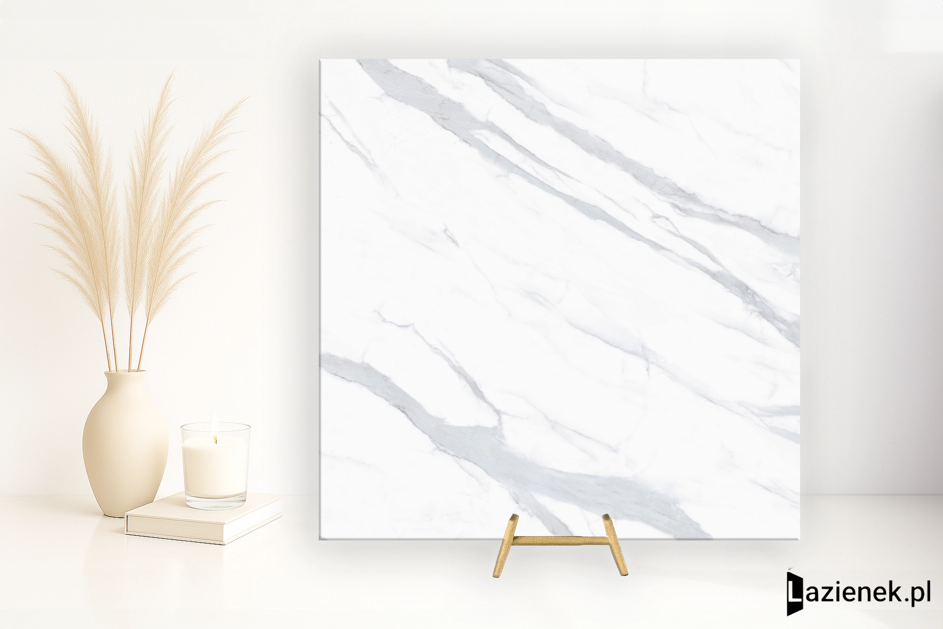 Santagostino Themar Statuario Venato wysoki połysk 120x120 cm gr. 9 mm - płytka rektyfikowana / CSASVK1212