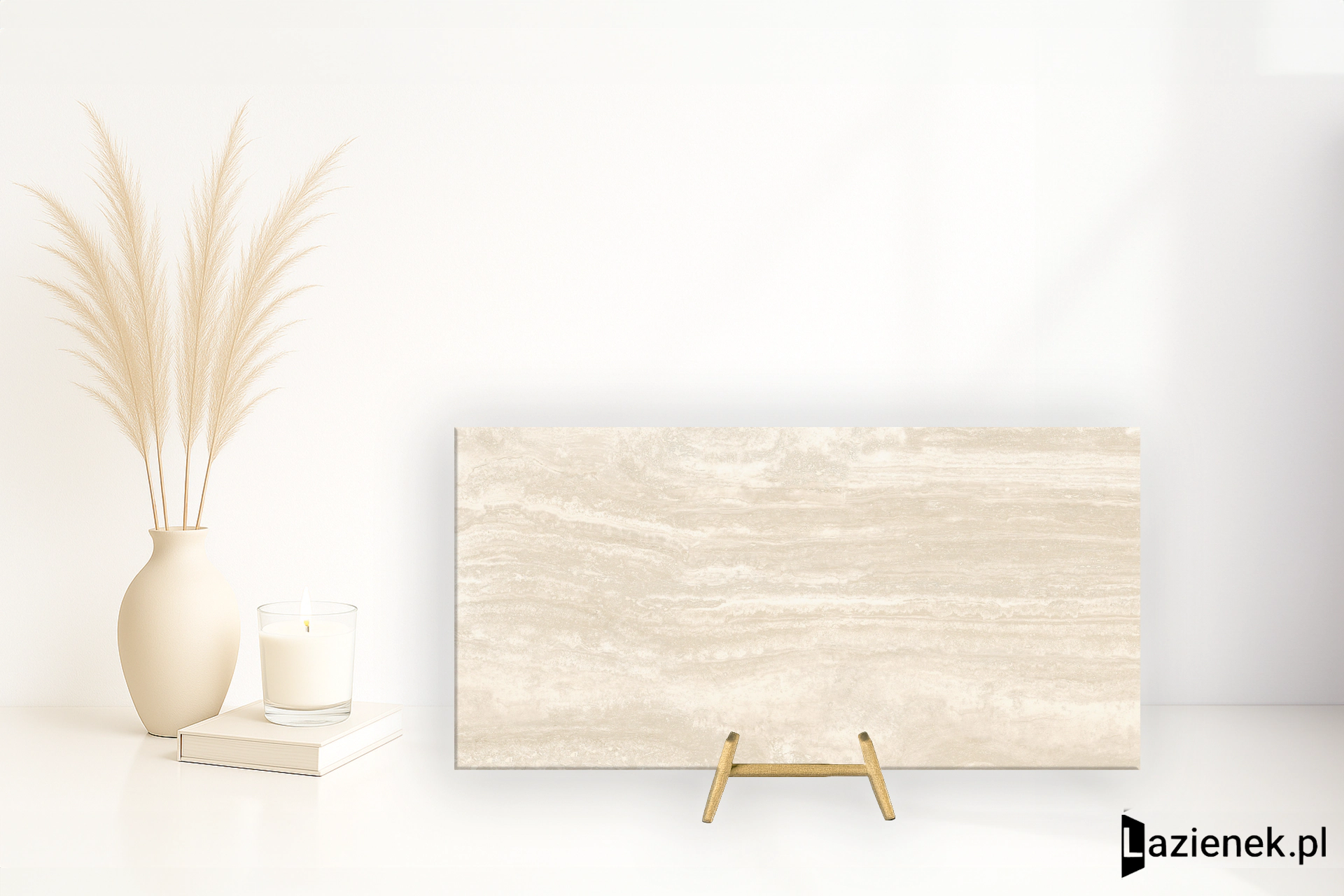 Santagostino Via Appia Vein Cut Ivory wysoki połysk 60x120 cm gr. 9 mm - płytka rektyfikowana / CSAAVCIK12