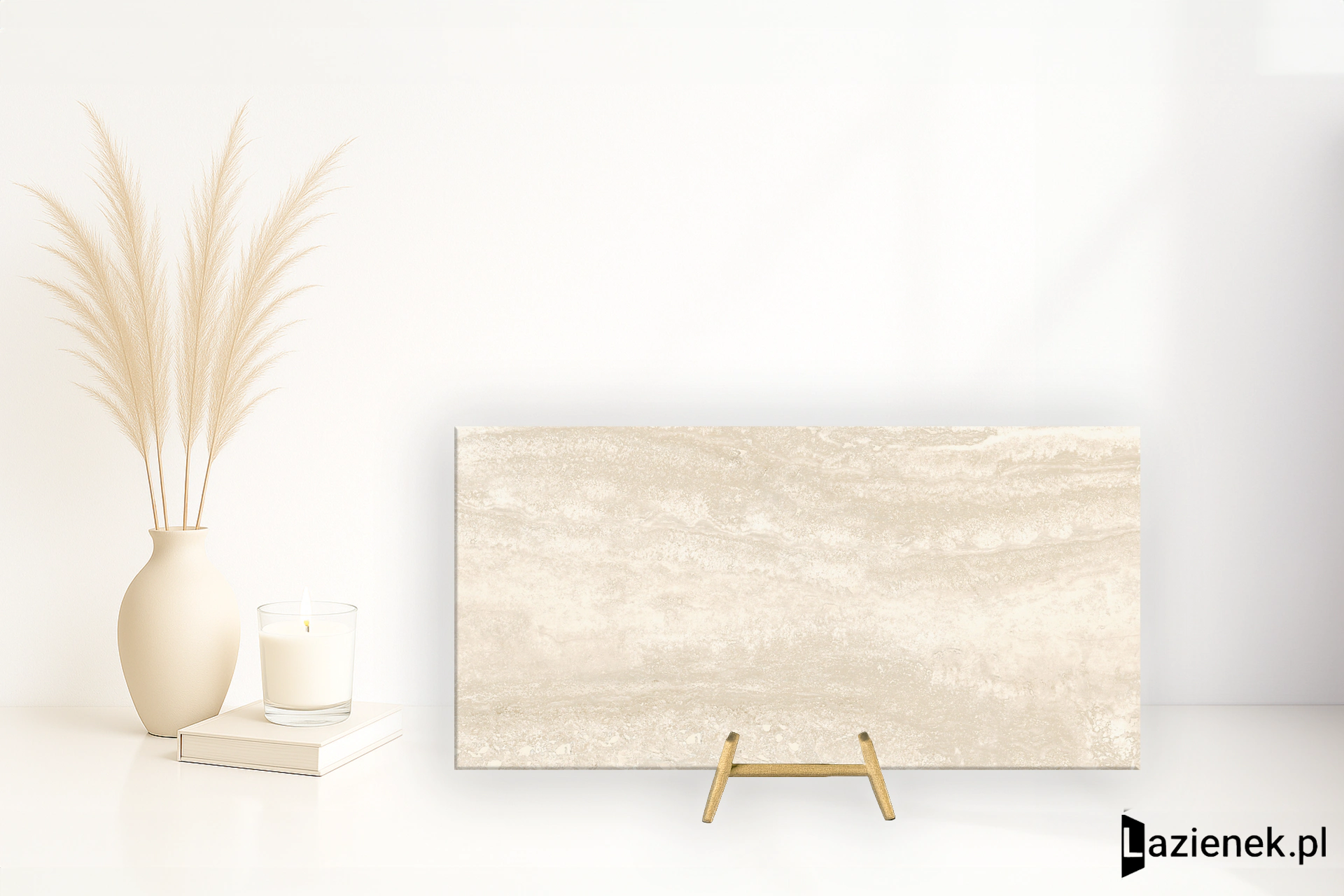 Santagostino Via Appia Vein Cut Ivory wysoki połysk 30x60 cm gr. 9 mm - płytka rektyfikowana / CSAAVCIK30