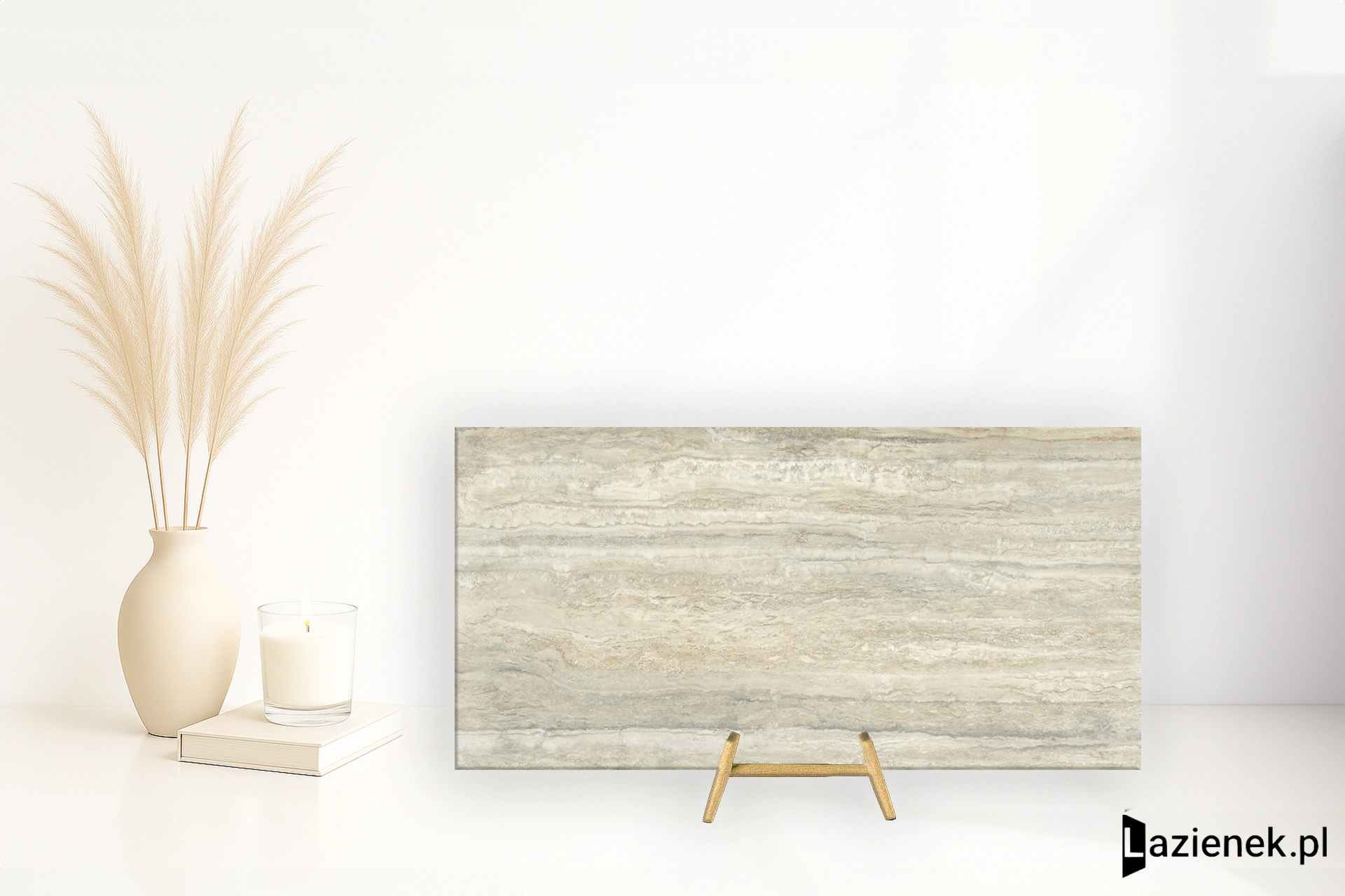 Santagostino Invictus Beige wysoki połysk 90x180 cm gr. 9 mm - płytka rektyfikowana / CSAINVBK18