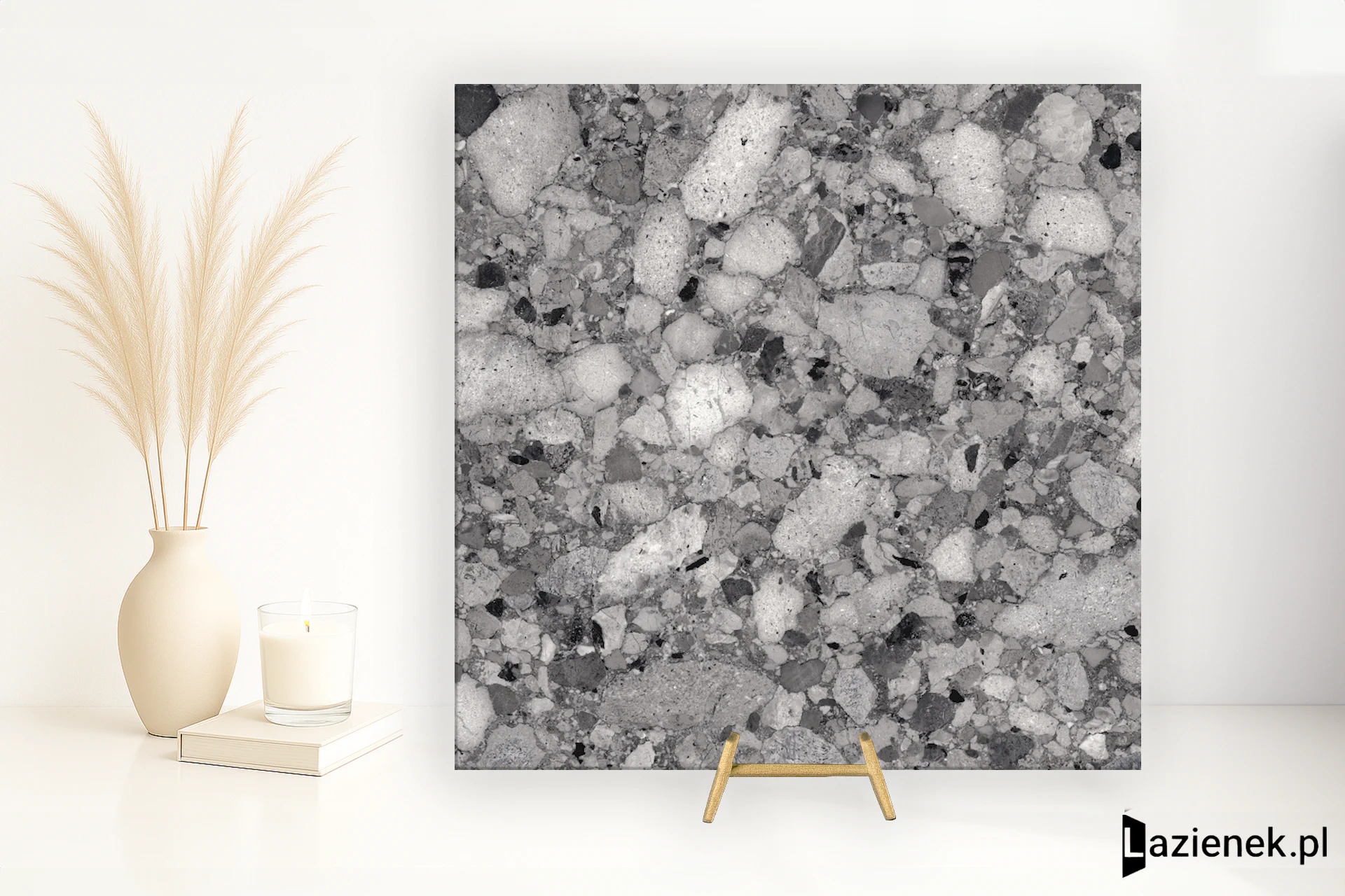 Santagostino Venistone Dark wysoki połysk 89x89 cm gr. 9 mm - płytka rektyfikowana / CSAVEDAK89