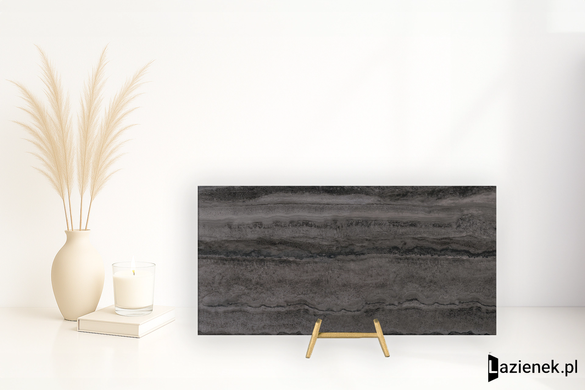 Santagostino Via Appia Vein Cut Dark wysoki połysk 60x120 cm gr. 9 mm - płytka rektyfikowana / CSAAVCDK12