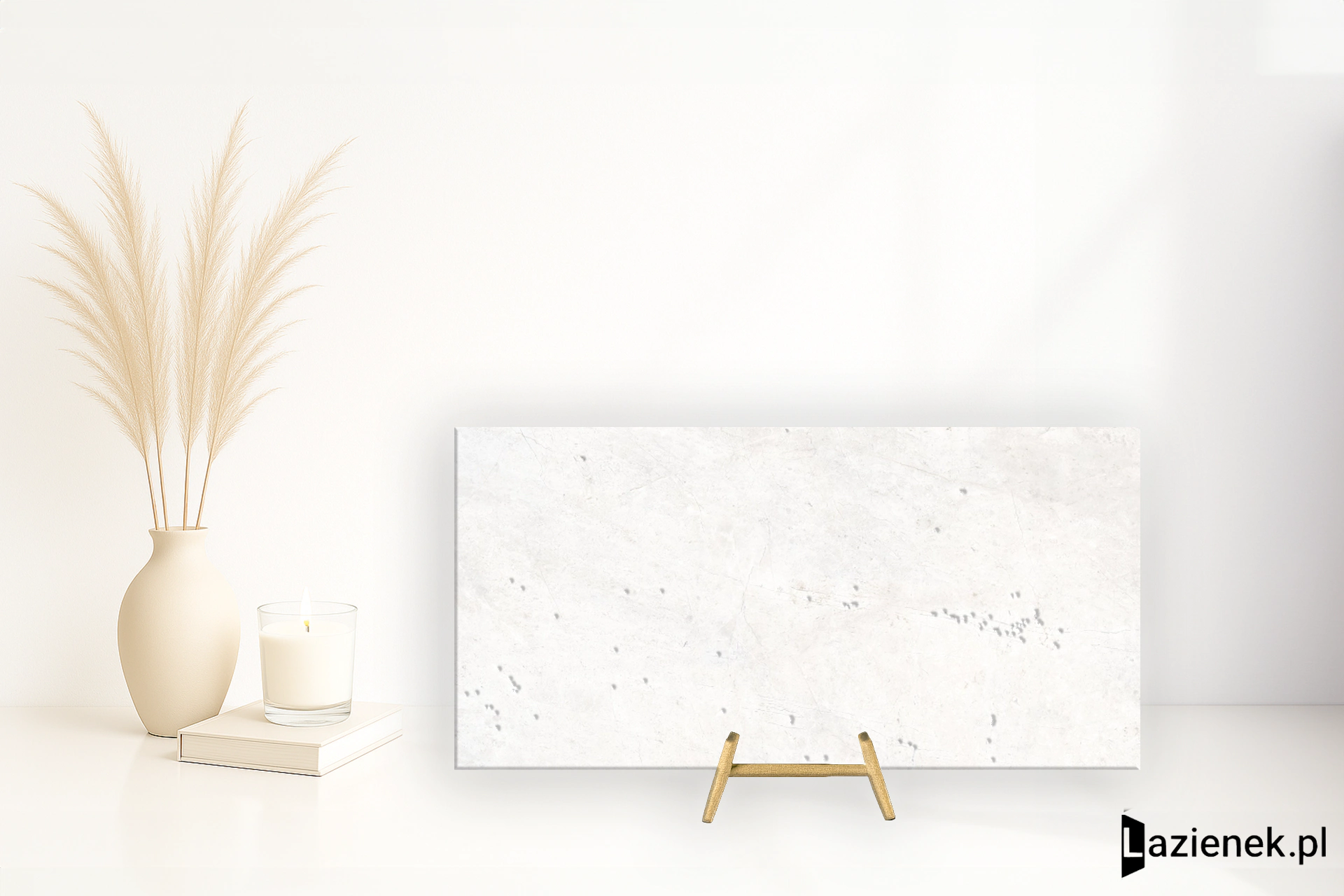 Tagina Pietra D'Orvieto Bianco wysoki połysk 30x60 cm gr. 9 mm - płytka rektyfikowana / 138073