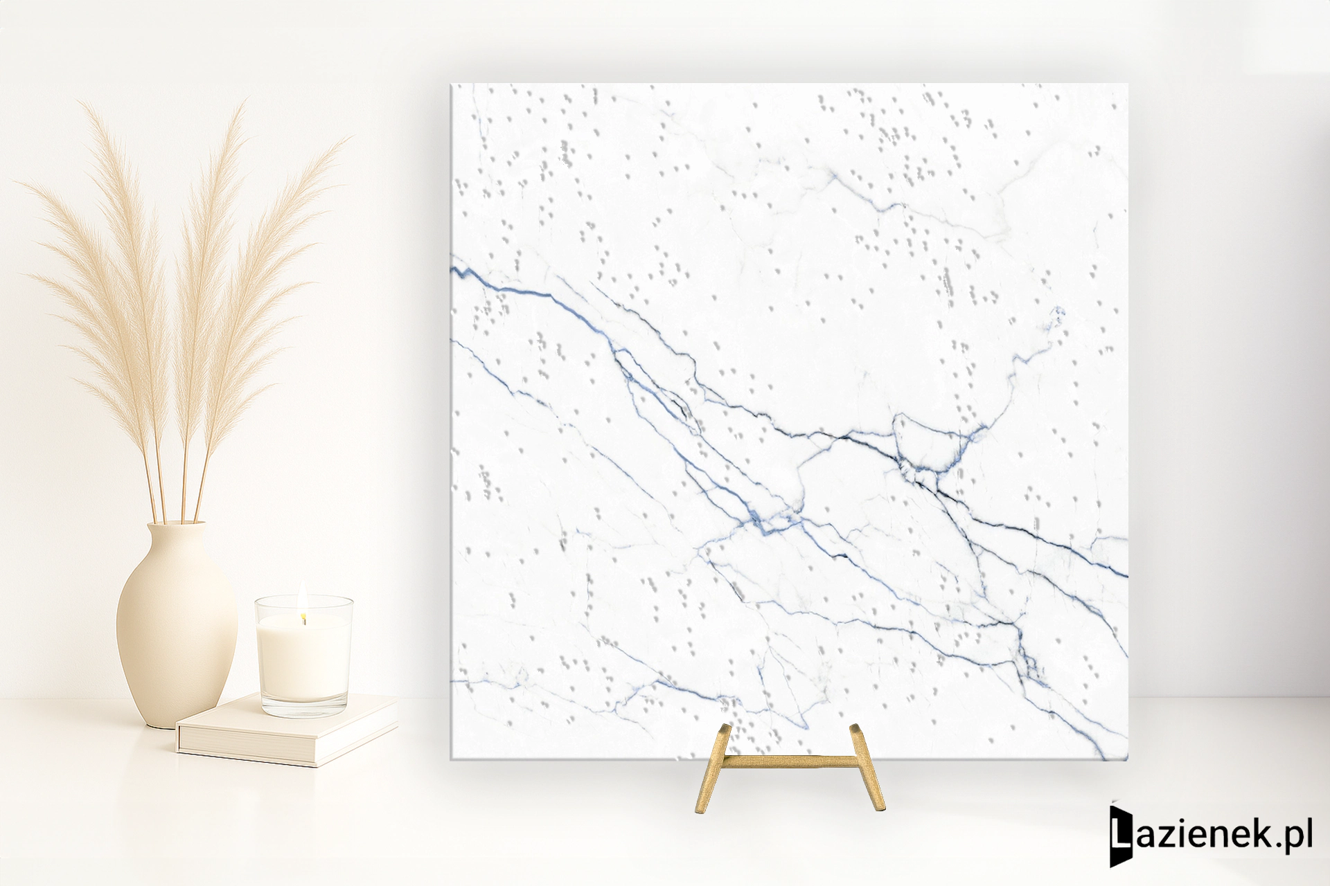 Tagina Segesta Blu wysoki połysk 60x60 cm gr. 10 mm - płytka rektyfikowana / 127051