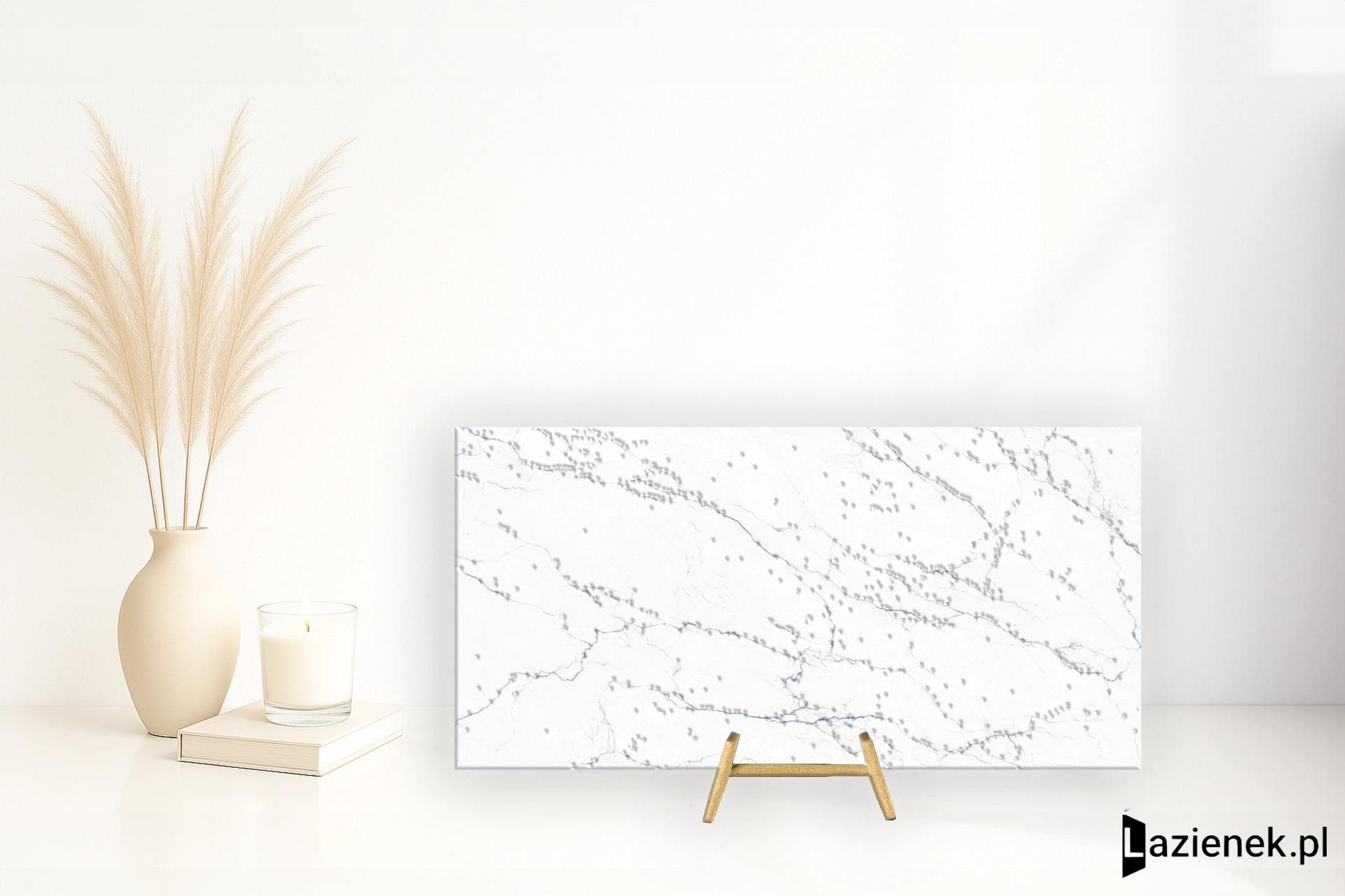 Tagina Segesta Blu wysoki połysk 160x320 cm gr. 6 mm - płytka rektyfikowana / 127010