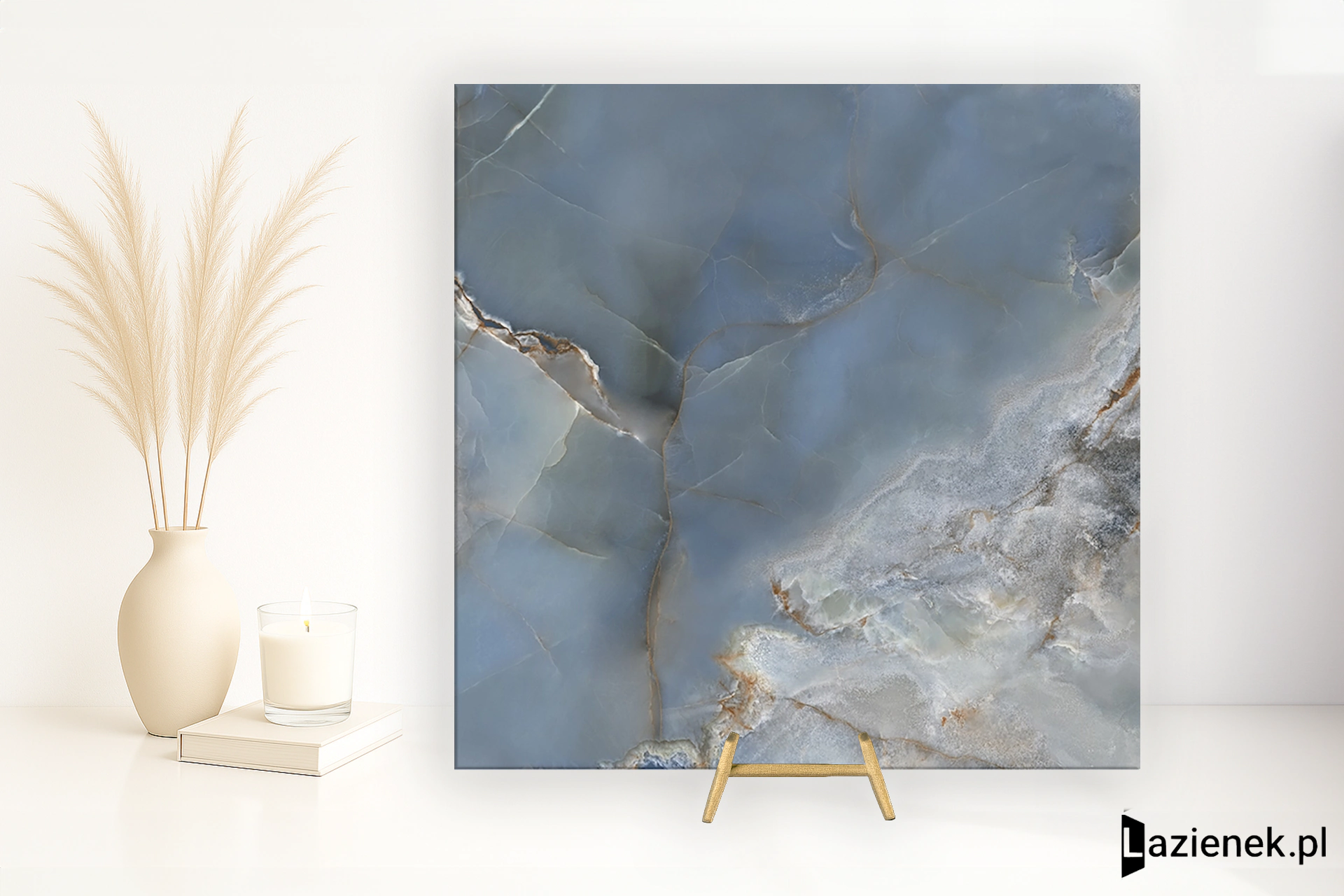 Tagina Onice Reale Oceano wysoki połysk 80x80 cm gr. 9 mm - płytka rektyfikowana / 108100