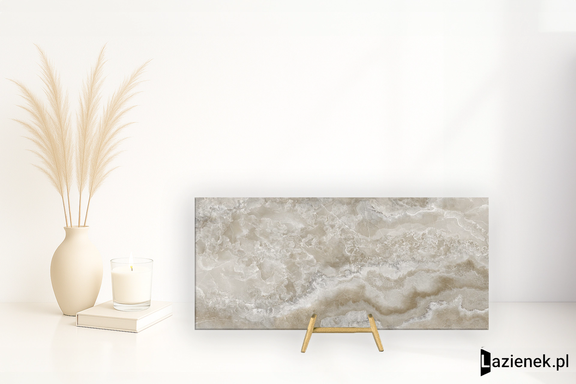 Tagina Onyx Diamond Champagne wysoki połysk 120x280 cm gr. 6 mm - płytka rektyfikowana / 148003