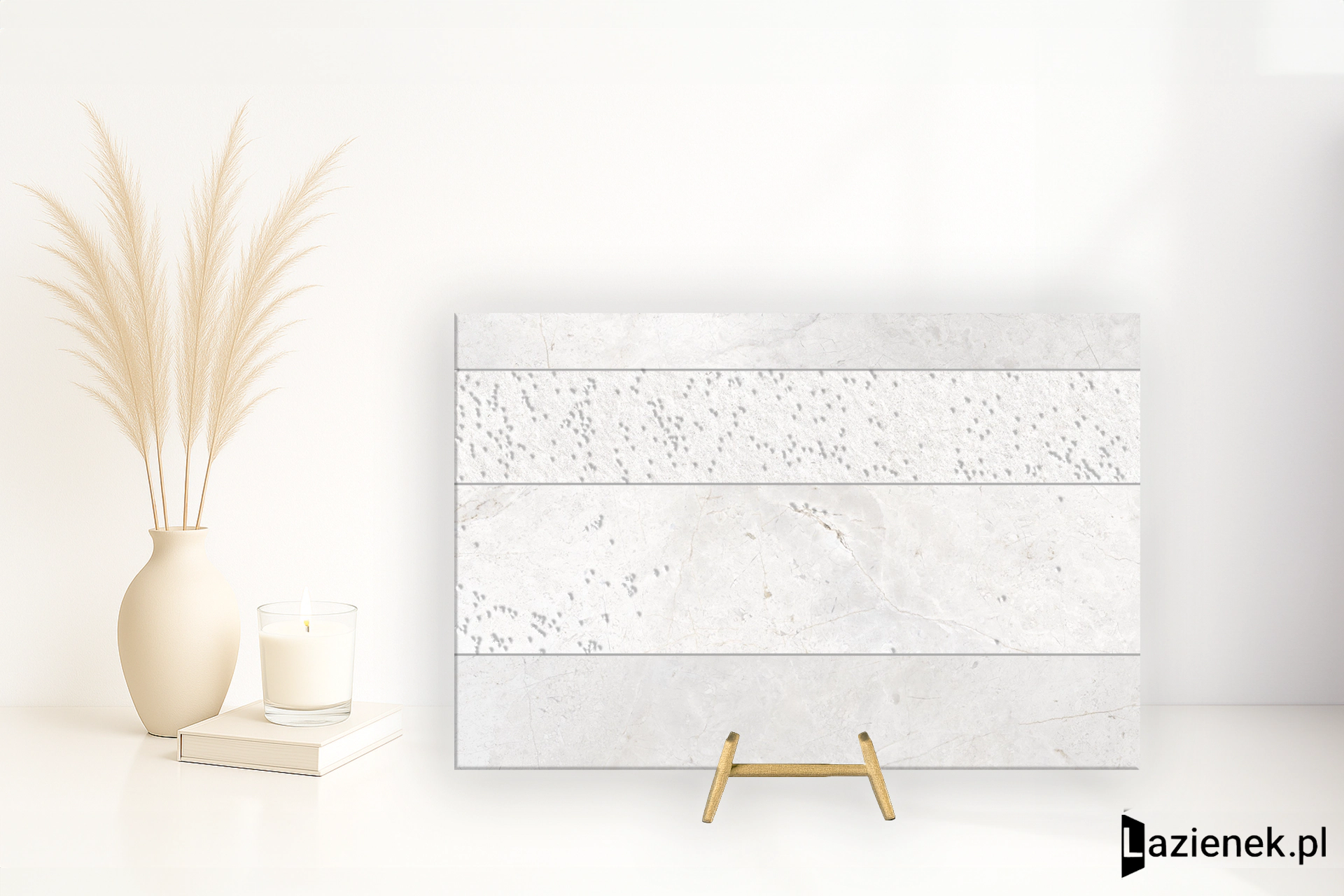 Tagina Pietra D'Orvieto Bianco matowa 40x60 cm gr. 9 mm - płytka nierektyfikowana / 138330