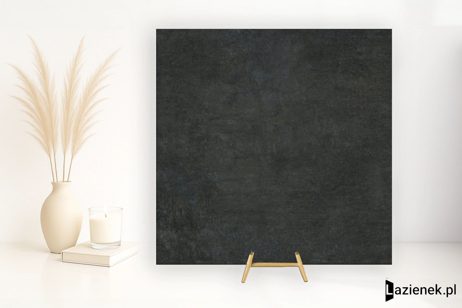 Tagina Apogeo Black matowa 90x90 cm gr. 10 mm - płytka rektyfikowana / 113097