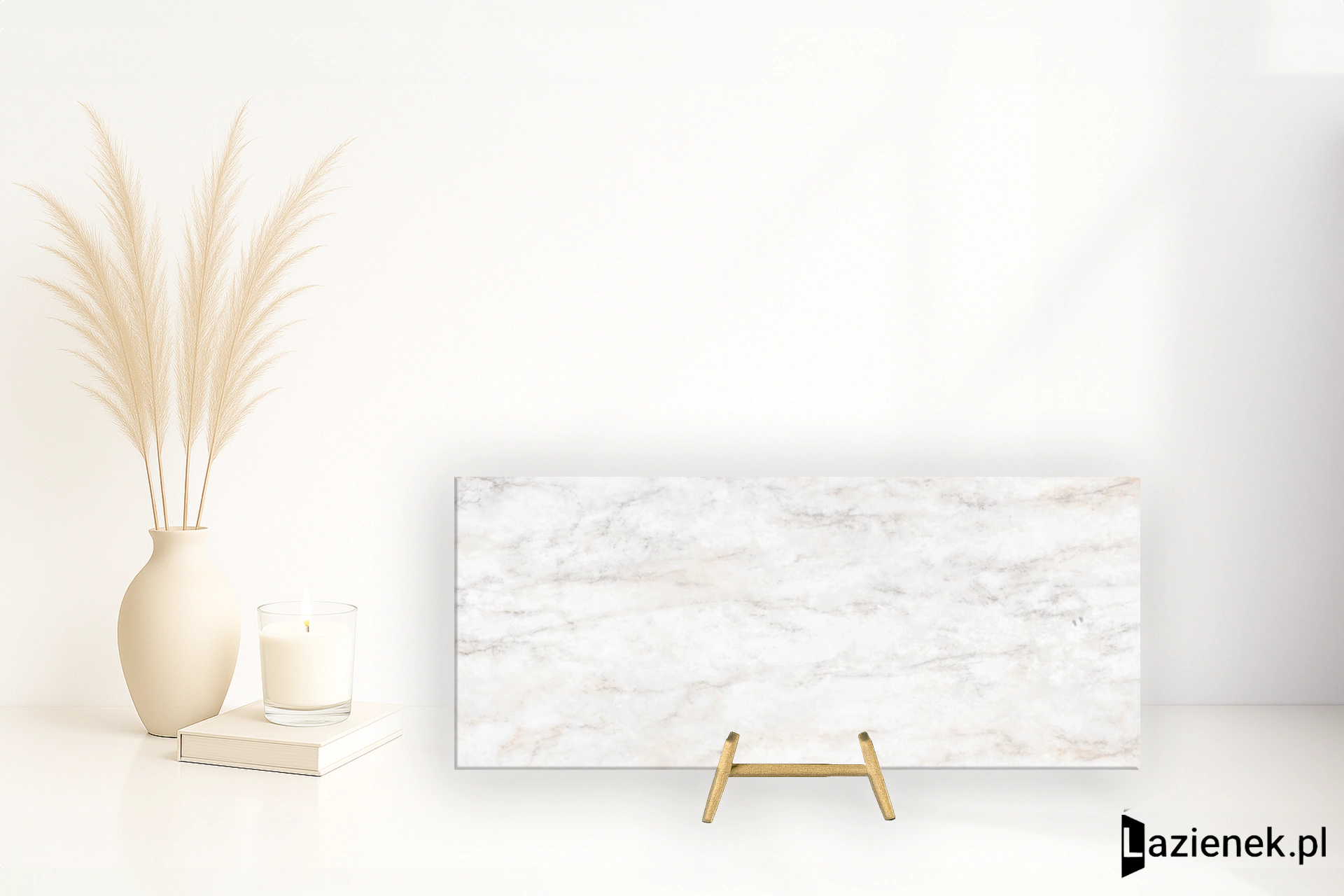 Tagina Patagonia Bianco wysoki połysk 120x270 cm gr. 6 mm - płytka rektyfikowana / 125071