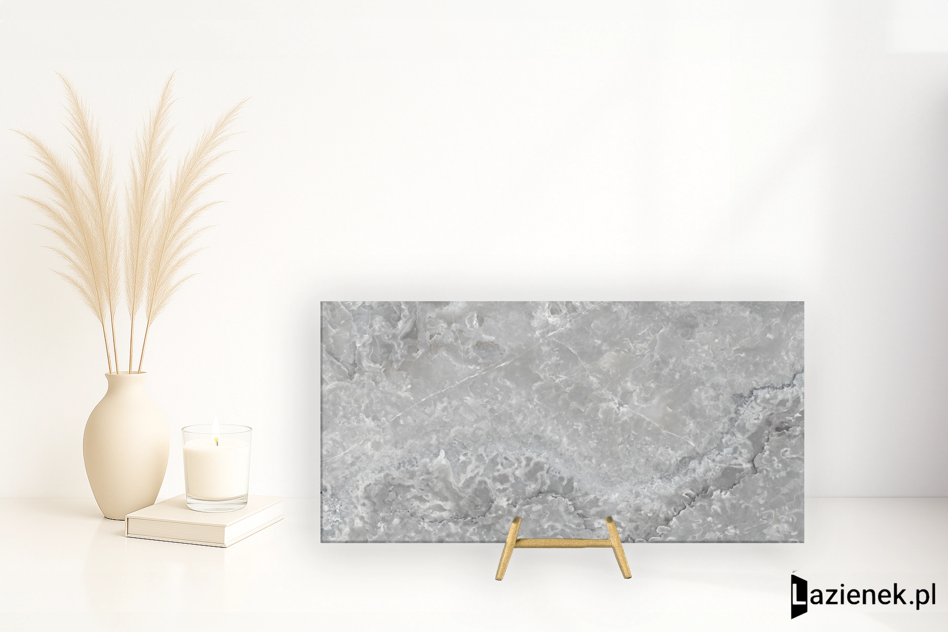 Tagina Onyx Diamond Grey Agate wysoki połysk 60x120 cm gr. 9 mm - płytka rektyfikowana / 148045
