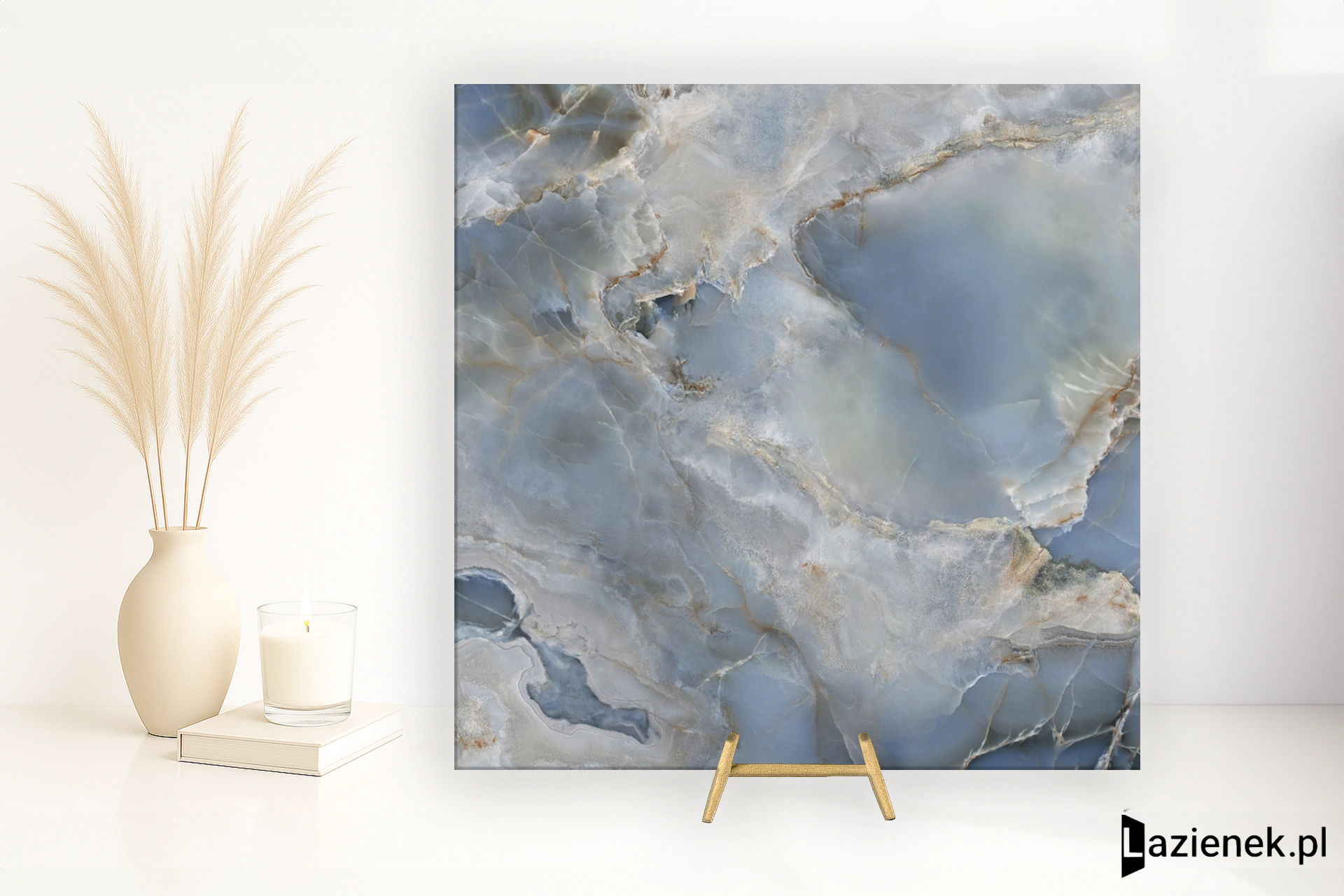 Tagina Onice Reale Oceano wysoki połysk 120x120 cm gr. 6 mm - płytka rektyfikowana / 108074