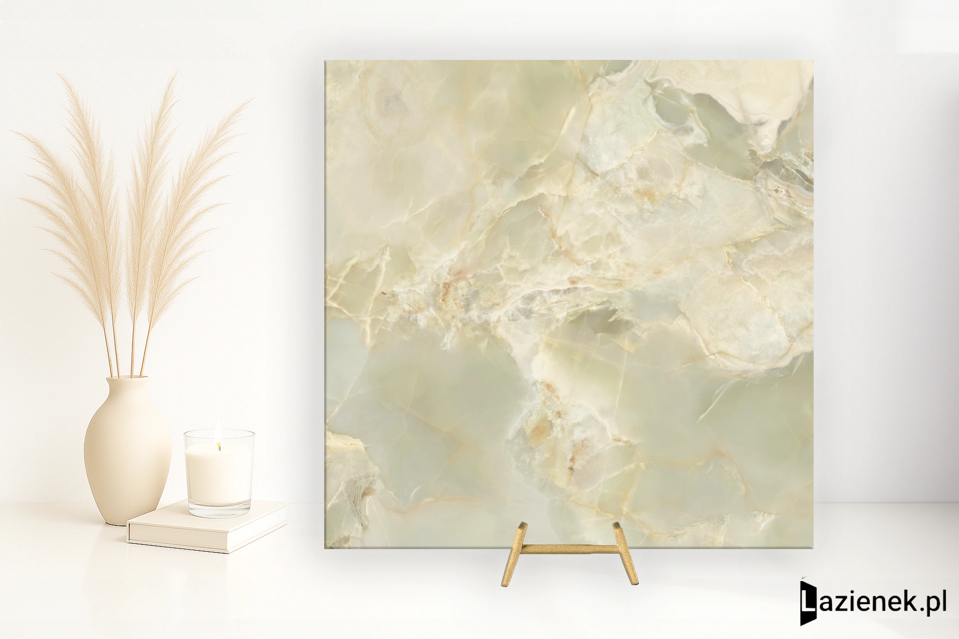 Tagina Onice Reale Smeraldo wysoki połysk 120x120 cm gr. 6 mm - płytka rektyfikowana / 108075