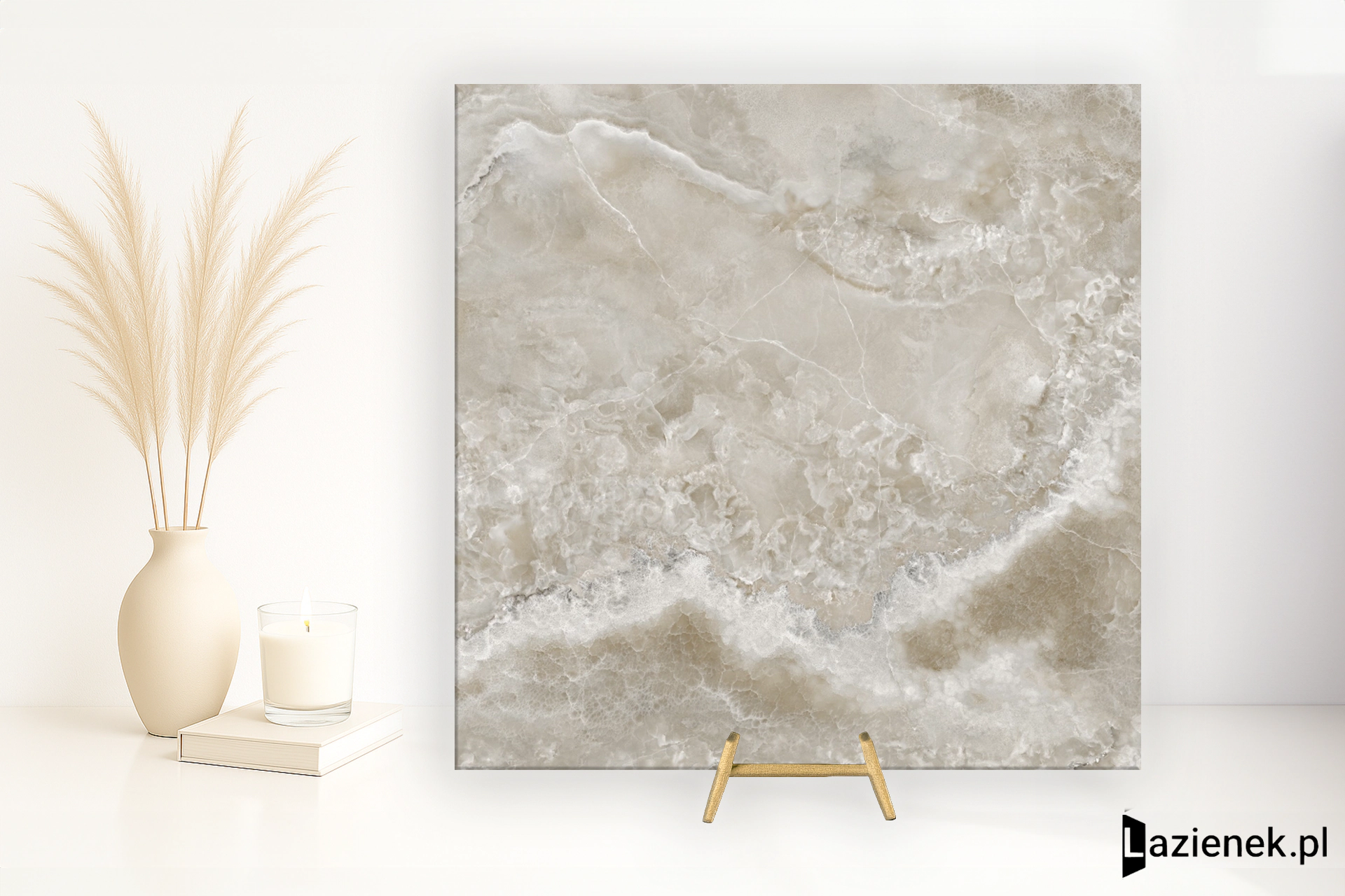 Tagina Onyx Diamond Champagne wysoki połysk 120x120 cm gr. 9 mm - płytka rektyfikowana / 148023