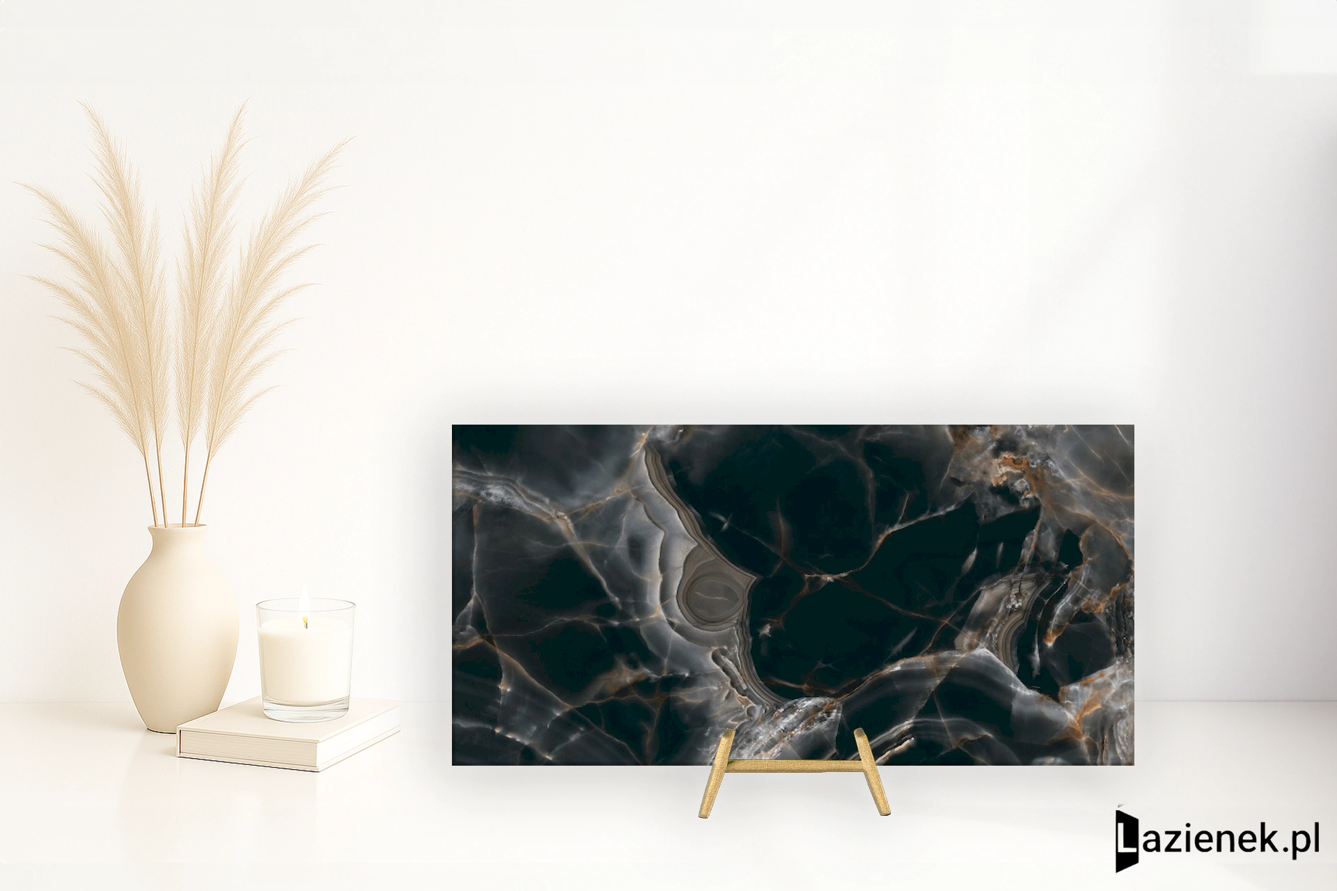 Tagina Onice Reale Nero matowa 60x120 cm gr. 10 mm - płytka rektyfikowana / 108510