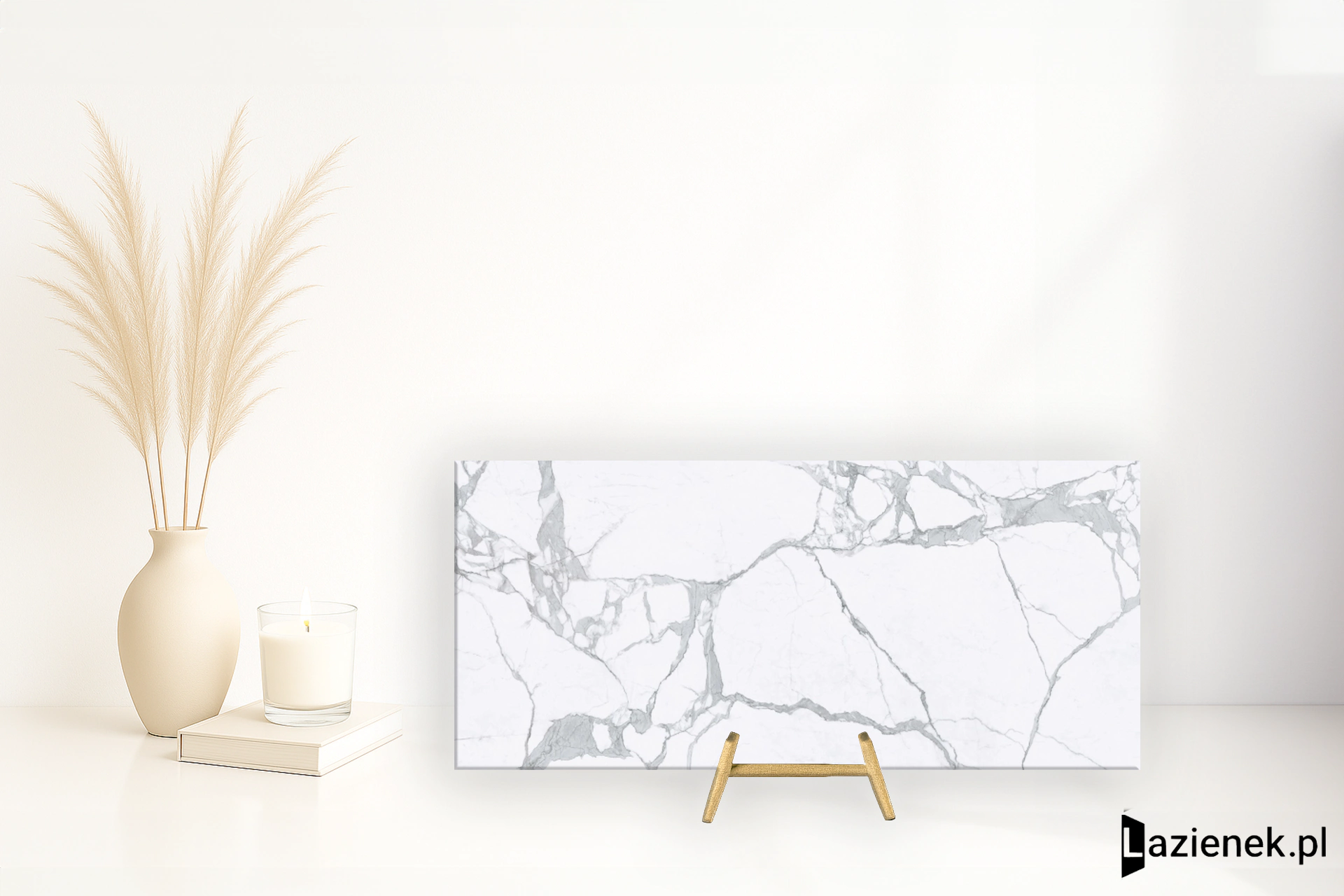 Tagina Statuario Statuario wysoki połysk 120x280 cm gr. 6 mm - płytka rektyfikowana / 106023