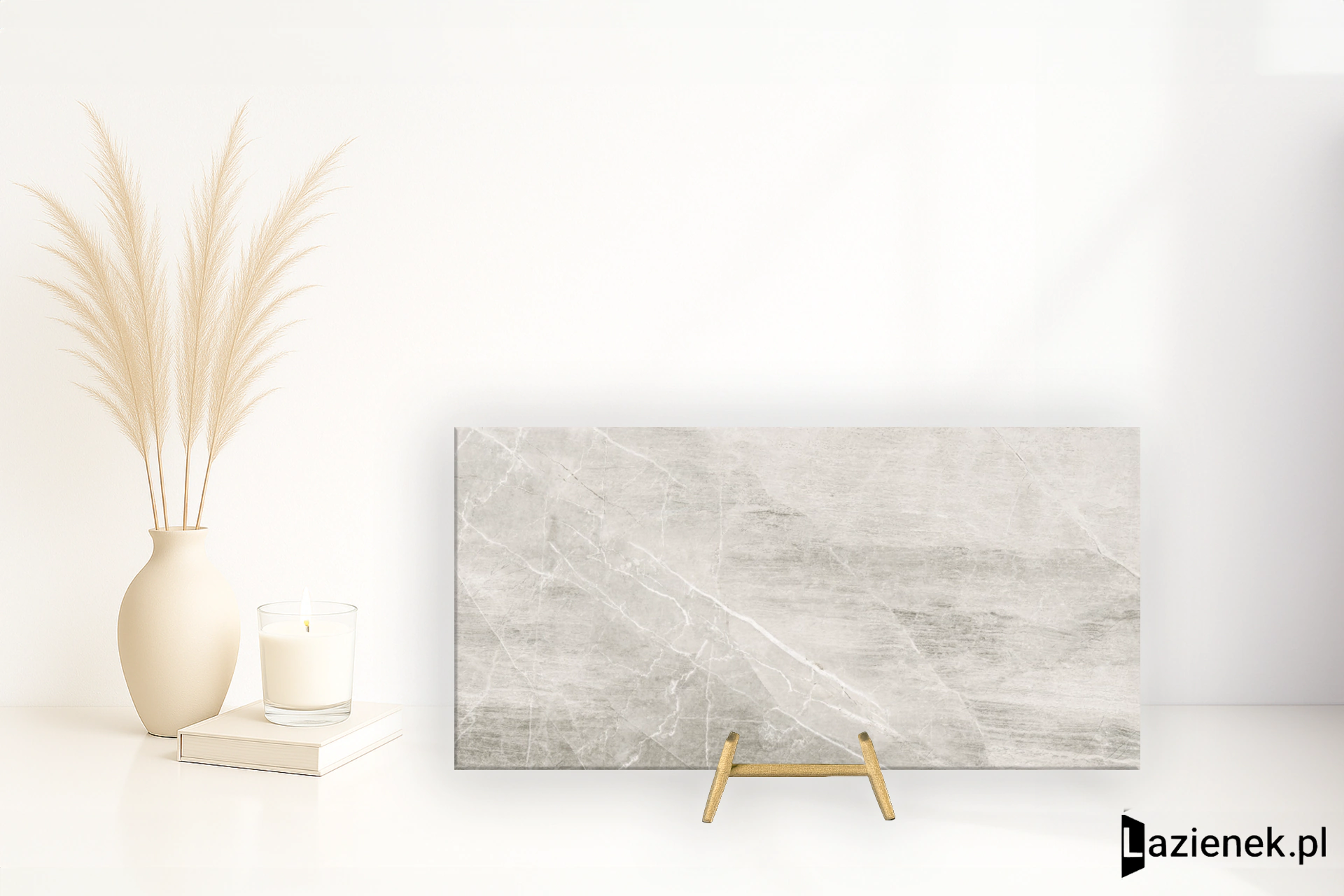 Tuscania Athena Grigio satynowa 61x122.2 cm gr. 9 mm - płytka rektyfikowana / P4C8