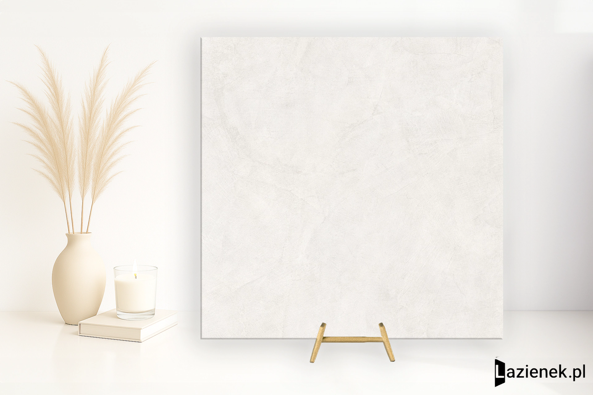 Tuscania Le Resine Bianco matowa 90x90 cm gr. 9 mm - płytka rektyfikowana / O3L5