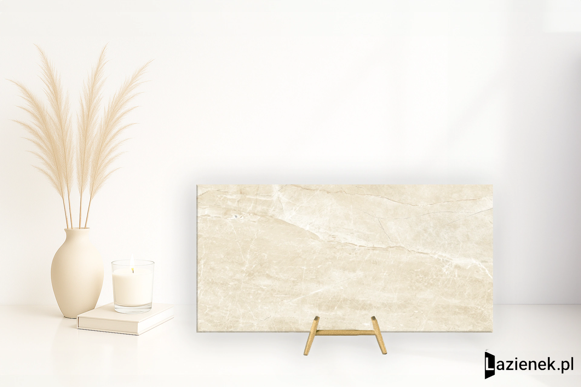 Tuscania Athena Almond satynowa 61x122.2 cm gr. 9 mm - płytka rektyfikowana / P4C7