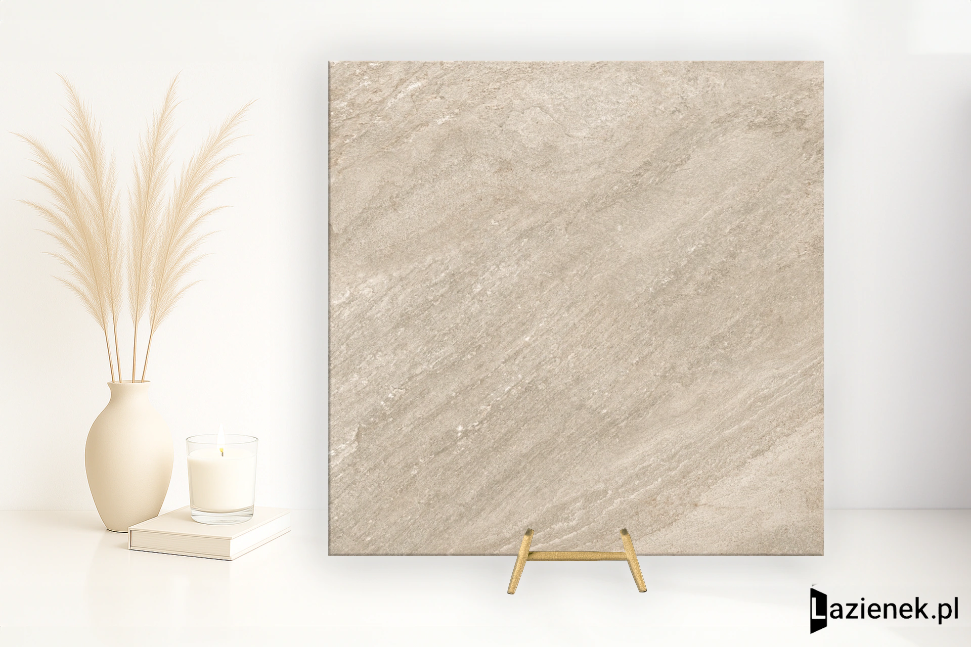 Tuscania Nativa Beige matowa 90x90 cm gr. 9 mm - płytka rektyfikowana / Q1F8