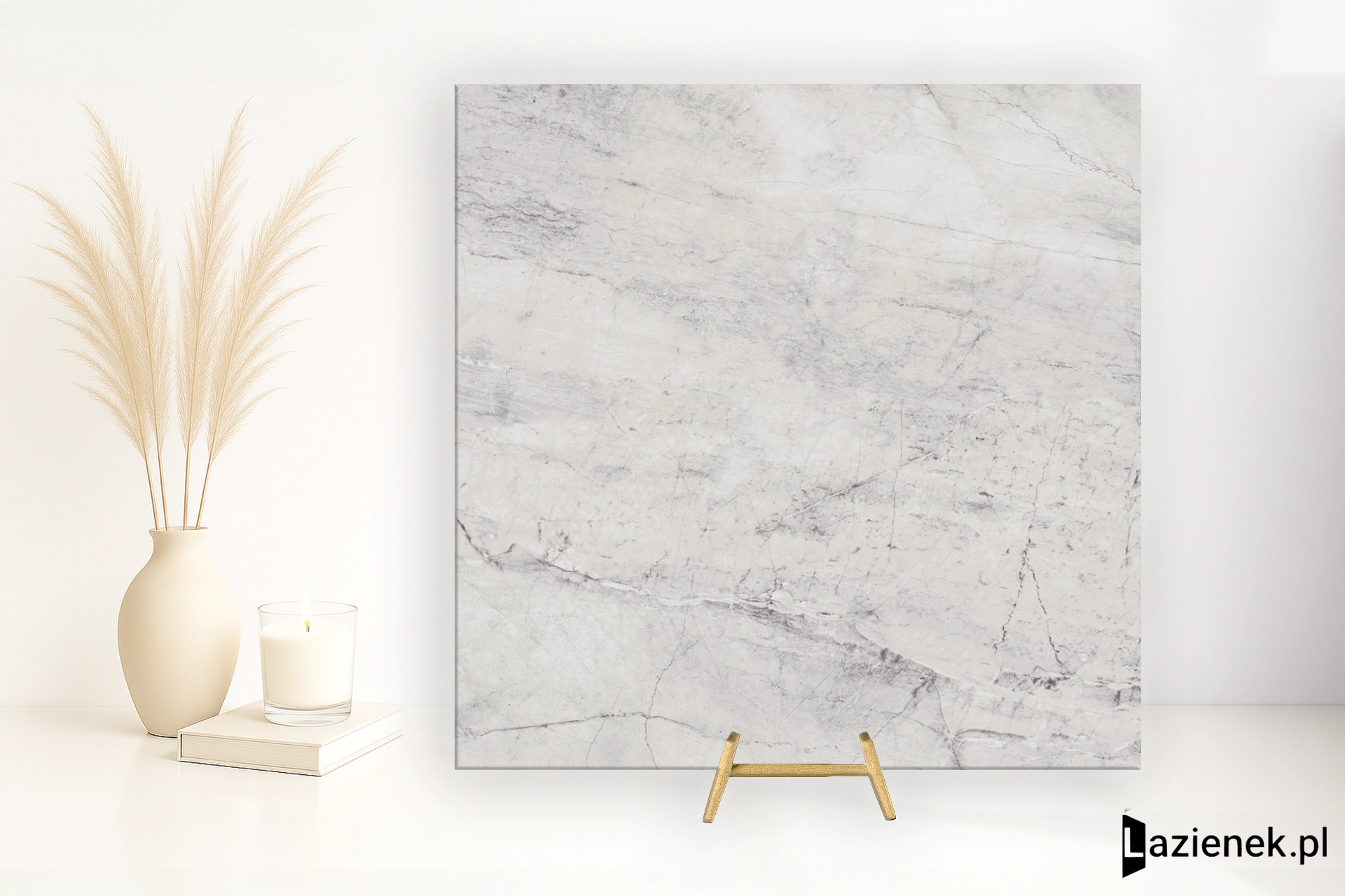 Tuscania Athena Bianco satynowa 122.2x122.2 cm gr. 9 mm - płytka rektyfikowana / P4C1