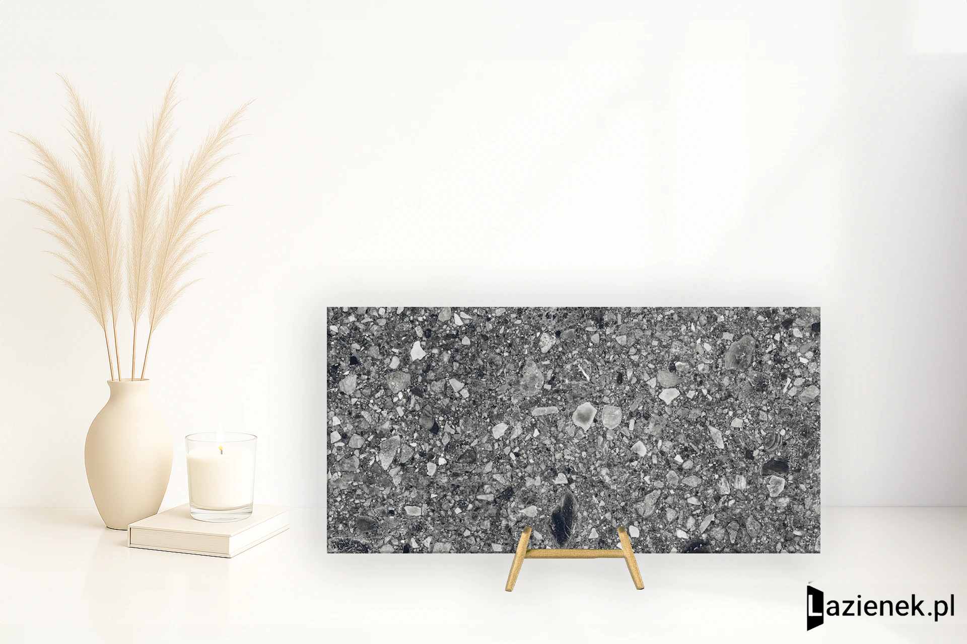 Tuscania Ceppo Di Grè Anthracite matowa 30.4x61 cm gr. 9 mm - płytka rektyfikowana / N1S4