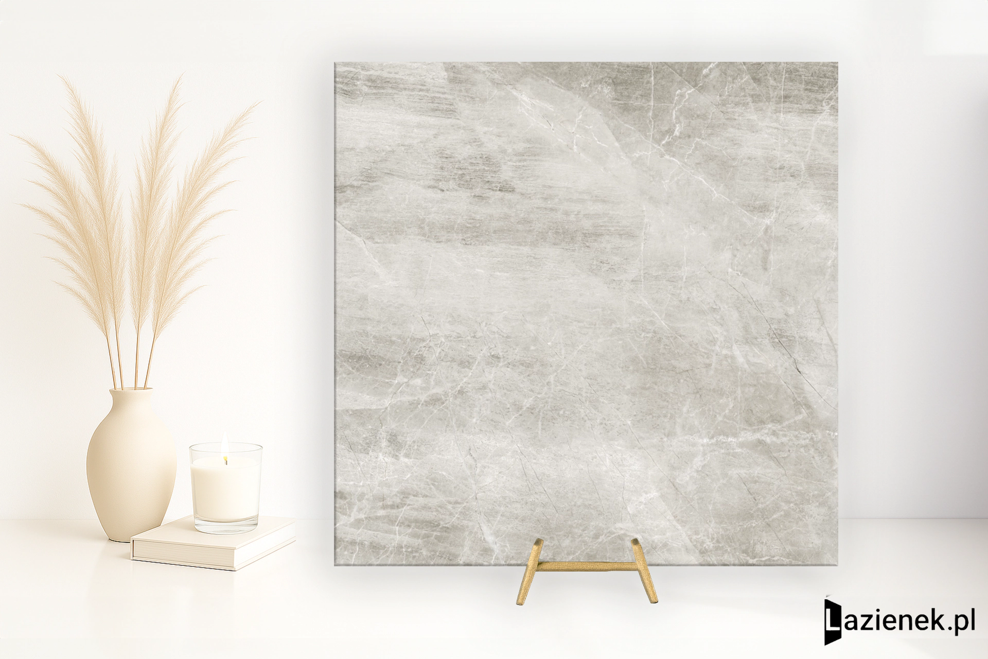 Tuscania Athena Grigio satynowa 122.2x122.2 cm gr. 9 mm - płytka rektyfikowana / P4C2