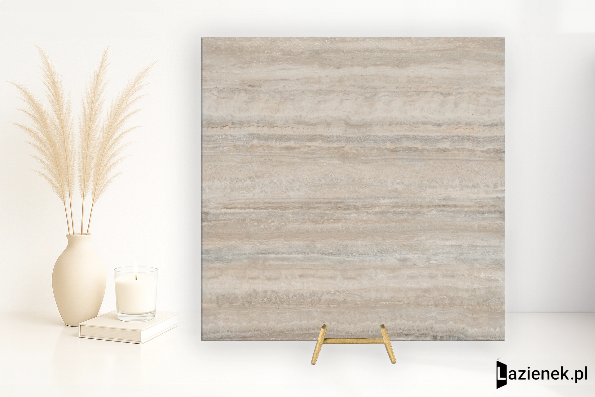 Tuscania Dolomia Stone Almond Vein Cut matowa 122.2x122.2 cm gr. 9 mm - płytka rektyfikowana / P4F4