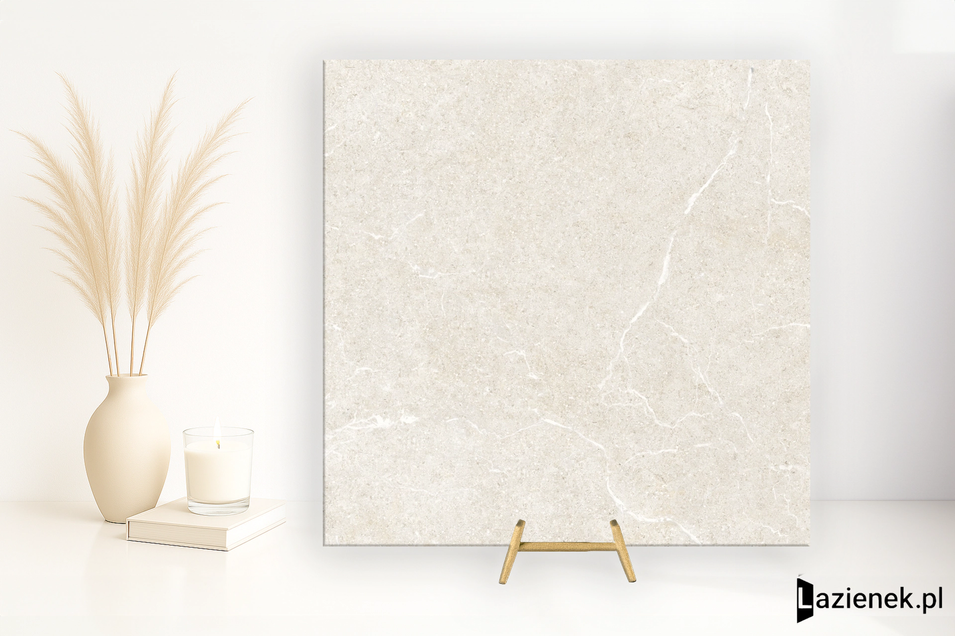 Tuscania Holystone White antypoślizgowa R11 61x61 cm gr. 20 mm - płytka rektyfikowana / N8V0