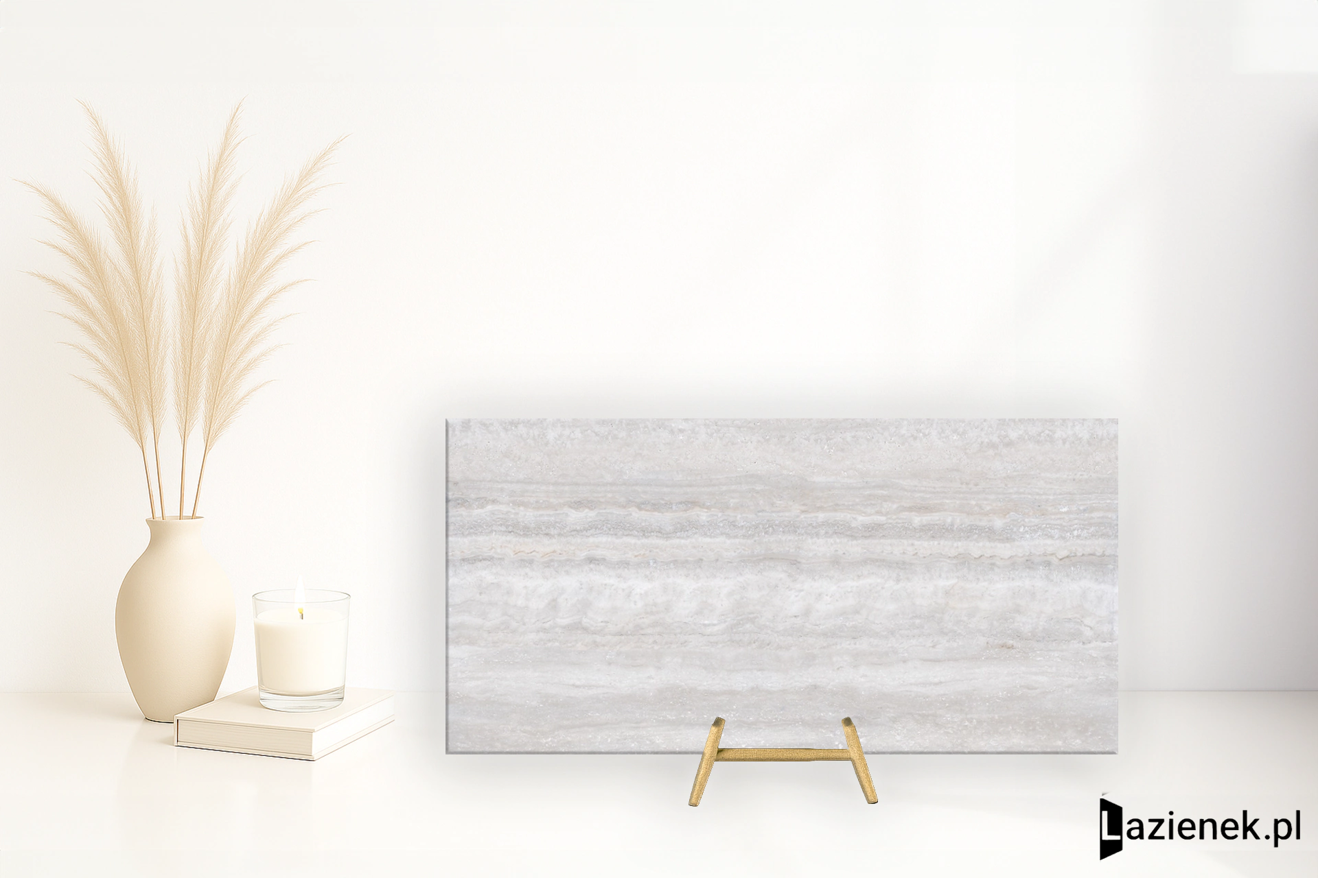 Tuscania Dolomia Stone White Vein Cut antypoślizgowa R11 61x122 cm gr. 20 mm - płytka rektyfikowana / O5U9