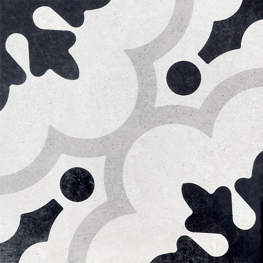 Fioranese Cementine Black &white Black &white_2 20x20 cm naturale rekt./CBW20C2