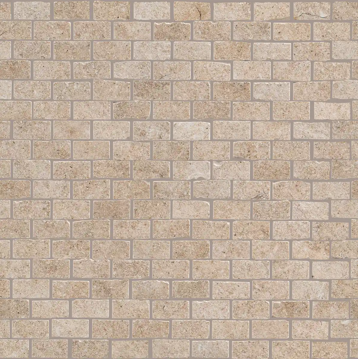 Jerusalem Mosaico Spaccatella Noce 30X30 