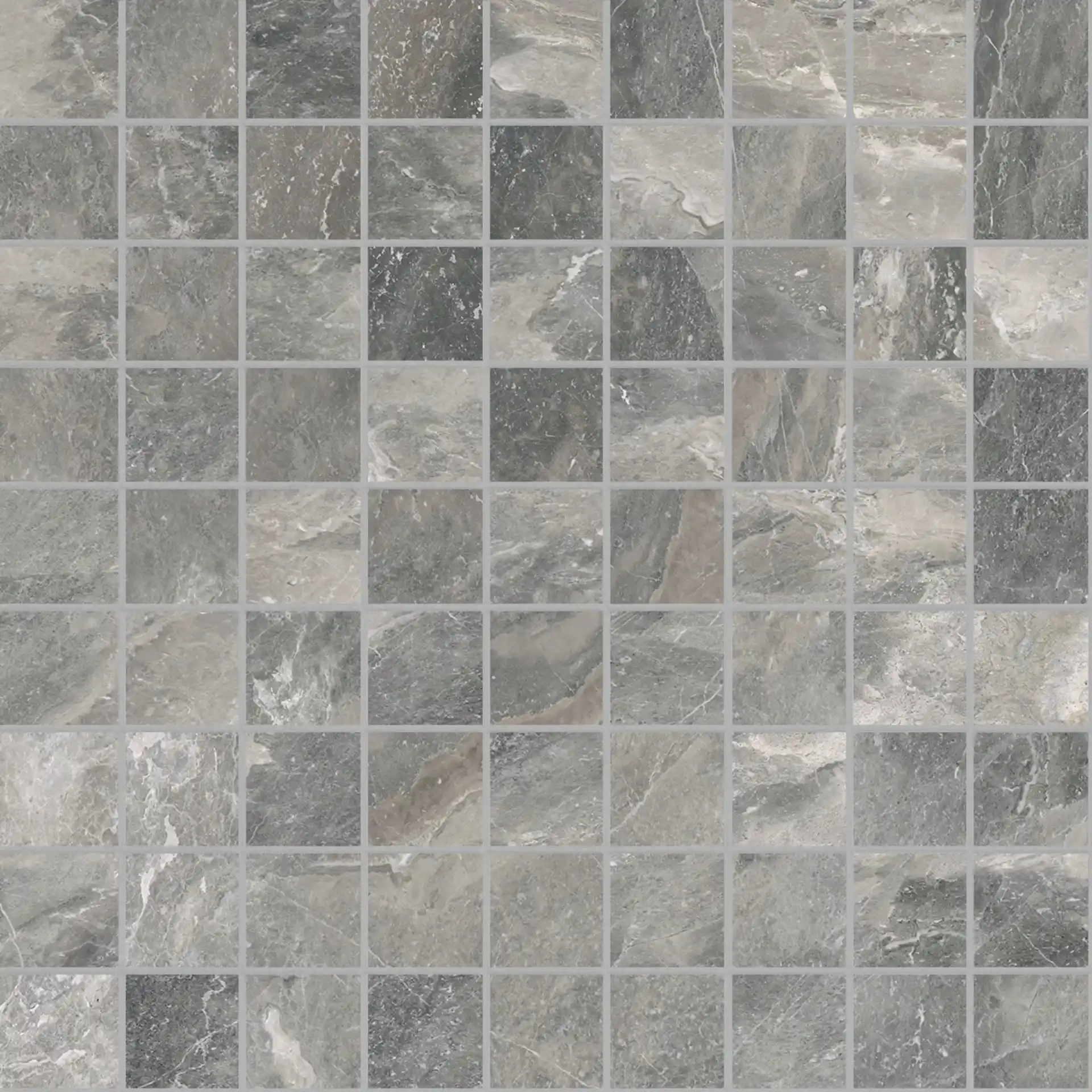 Ragno Incanto Crux Grey Mosaico Glossy 30x30cm