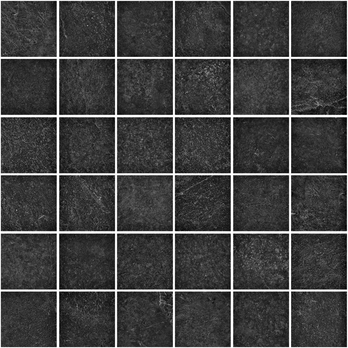Slate Mosaico 5X5 Black 30X30 