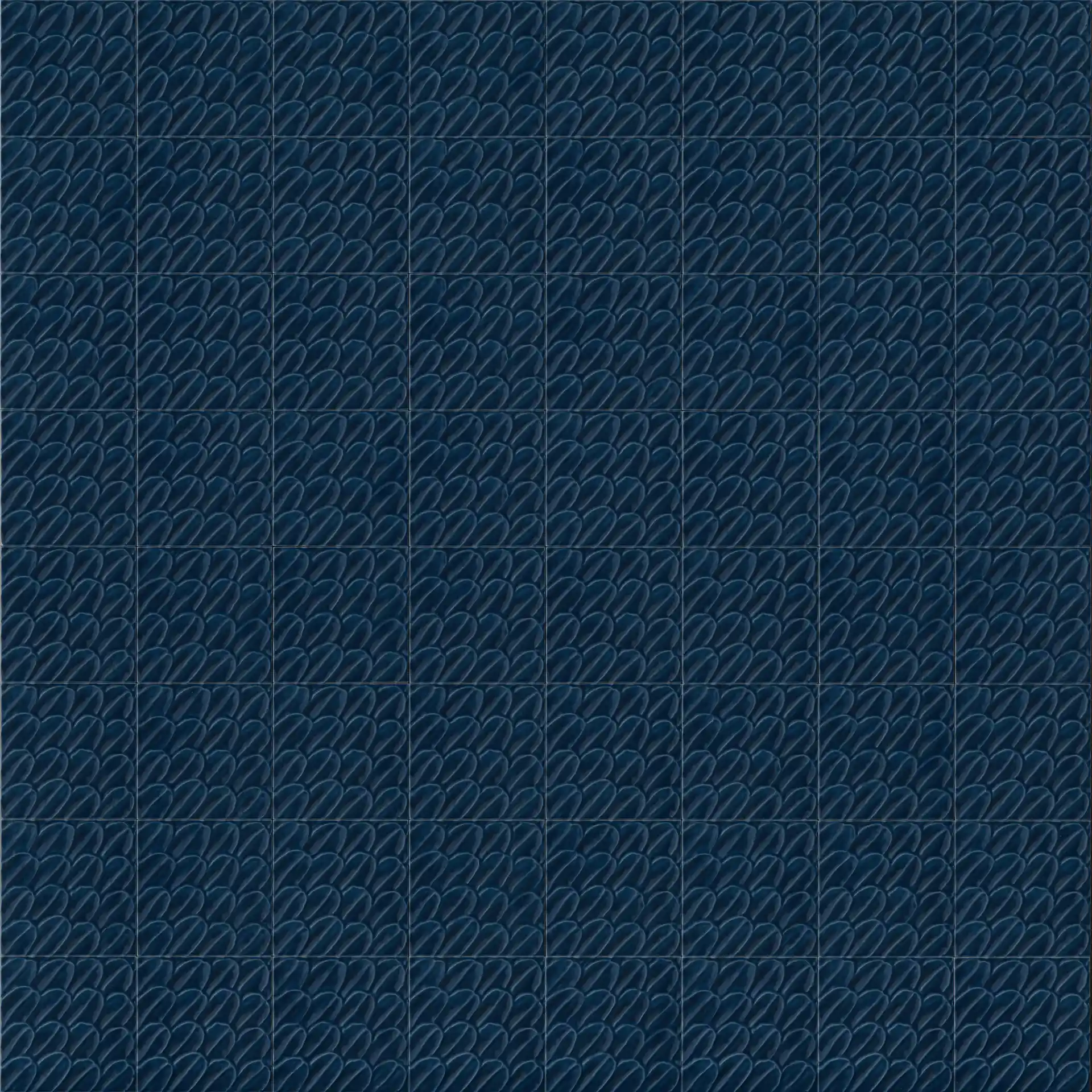 Sol Blu Glossy Struttura Piuma 3D 15X15