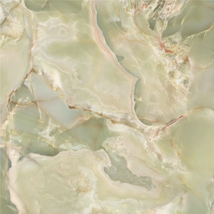 Tagina Onice Reale Smeraldo Lucidato 80x80 Rekt.