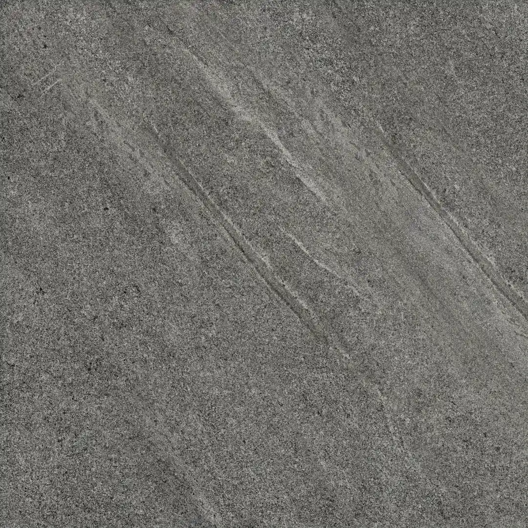Tuscania Limestone Coal Strutturato 61x61 Rekt.